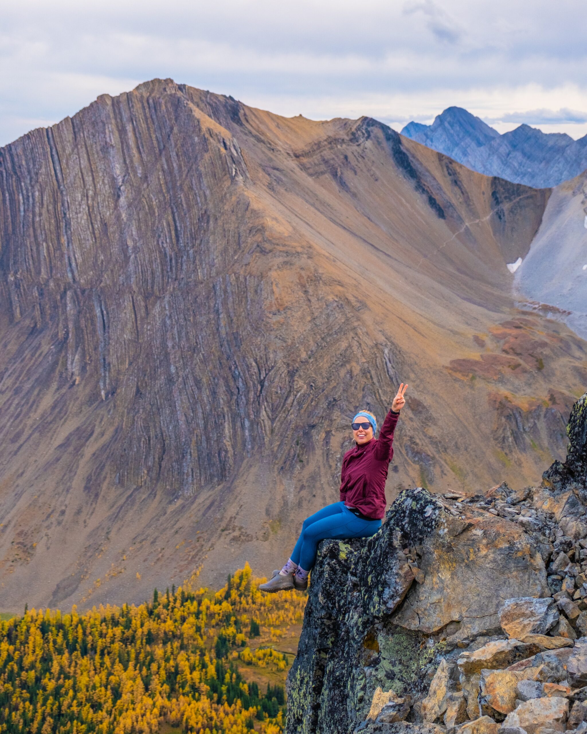 Pocaterra Ridge during larch season