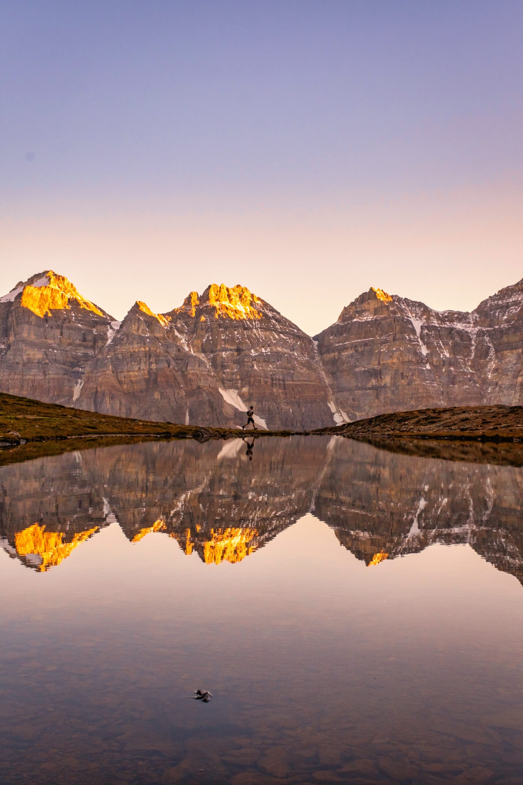 The Reflection Of Minnestimma Lake At Sunset