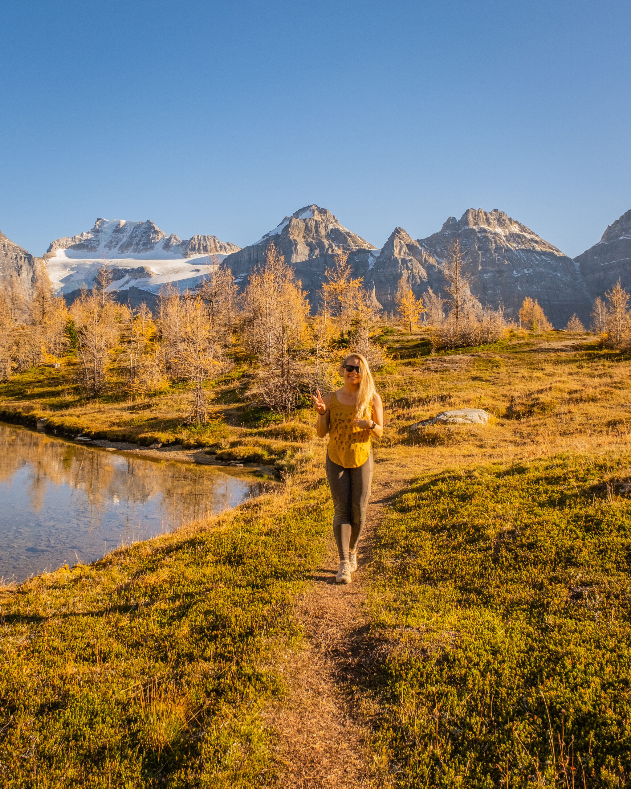 Hiking Larch Valley