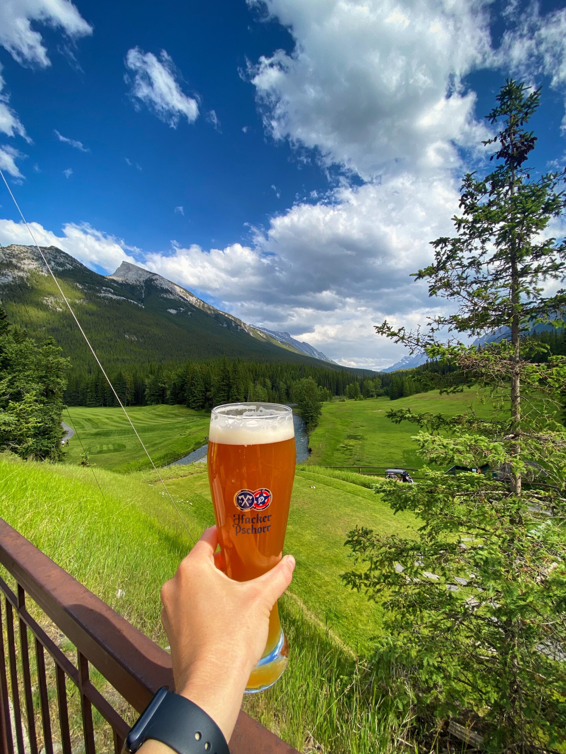 A Beer At The Waldhaus Pub & Beer Garden - Best Banff Patios