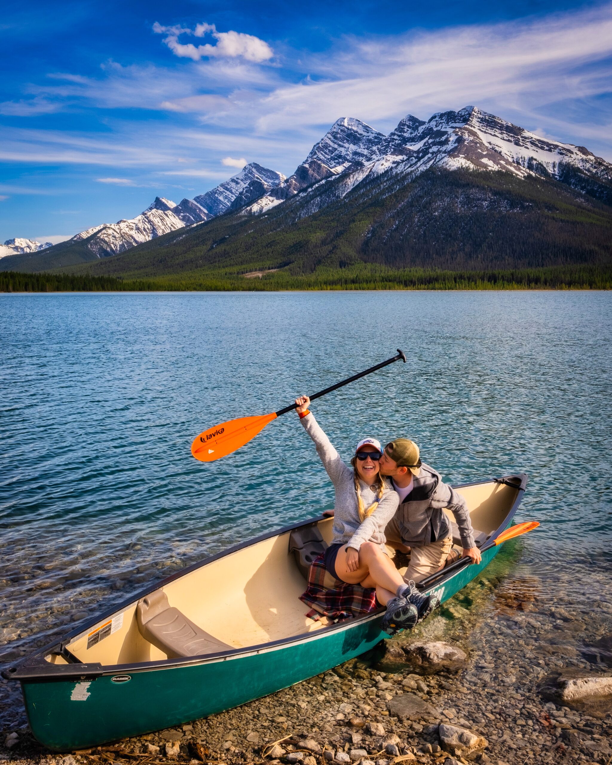 canoeing on goat pond