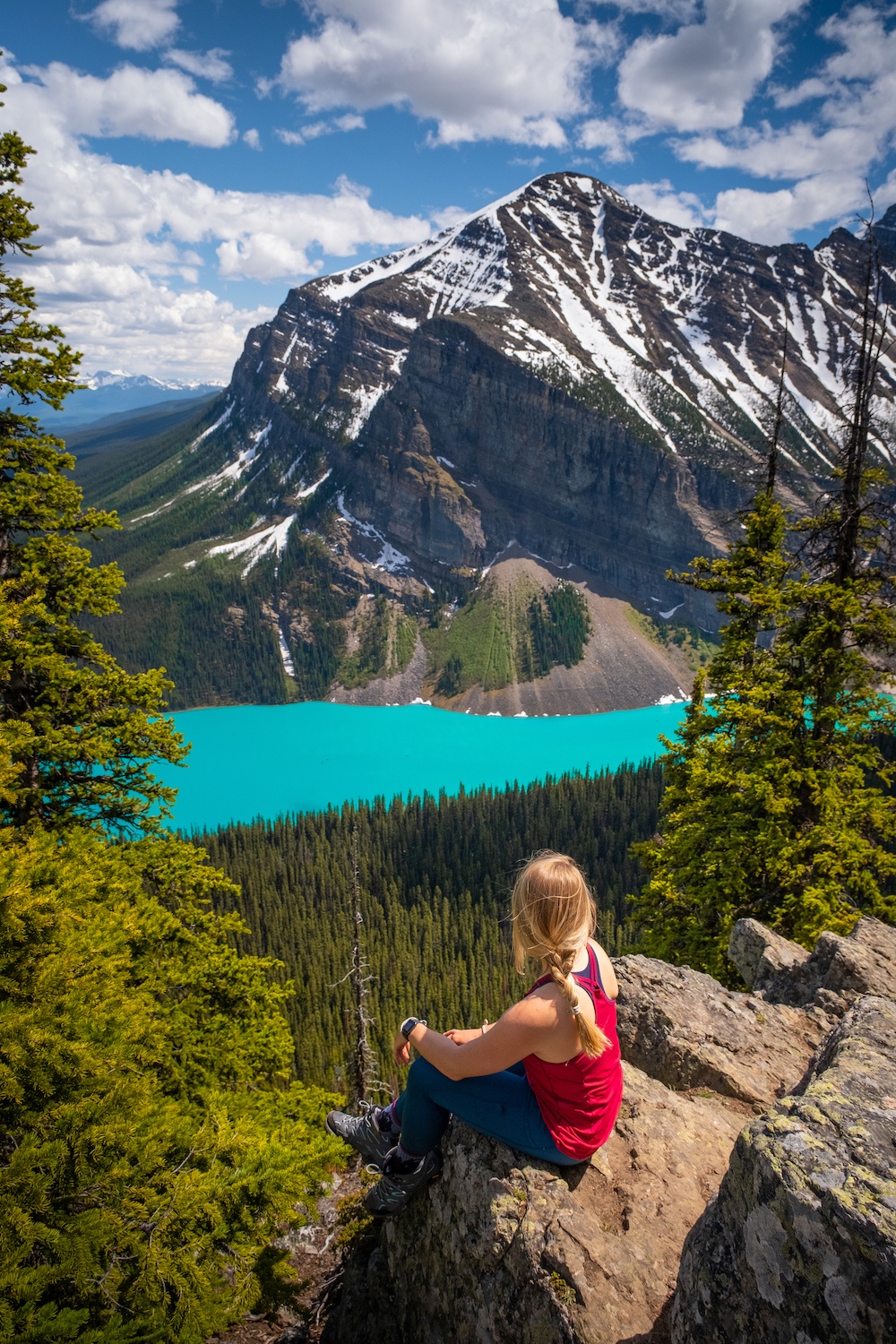 Natasha Sits On A Viewpoint At The Little Beehive