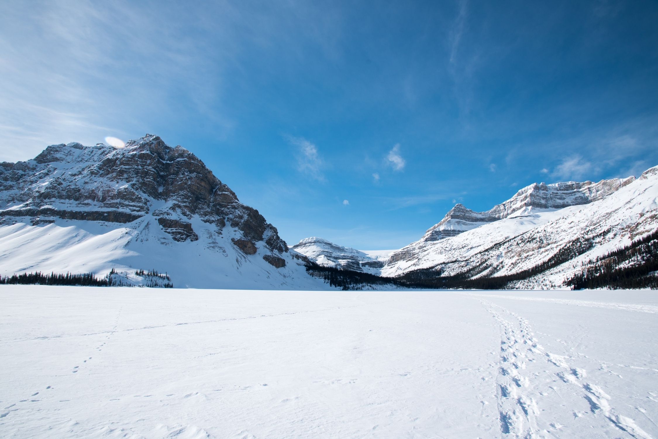 Bow Lake Winter