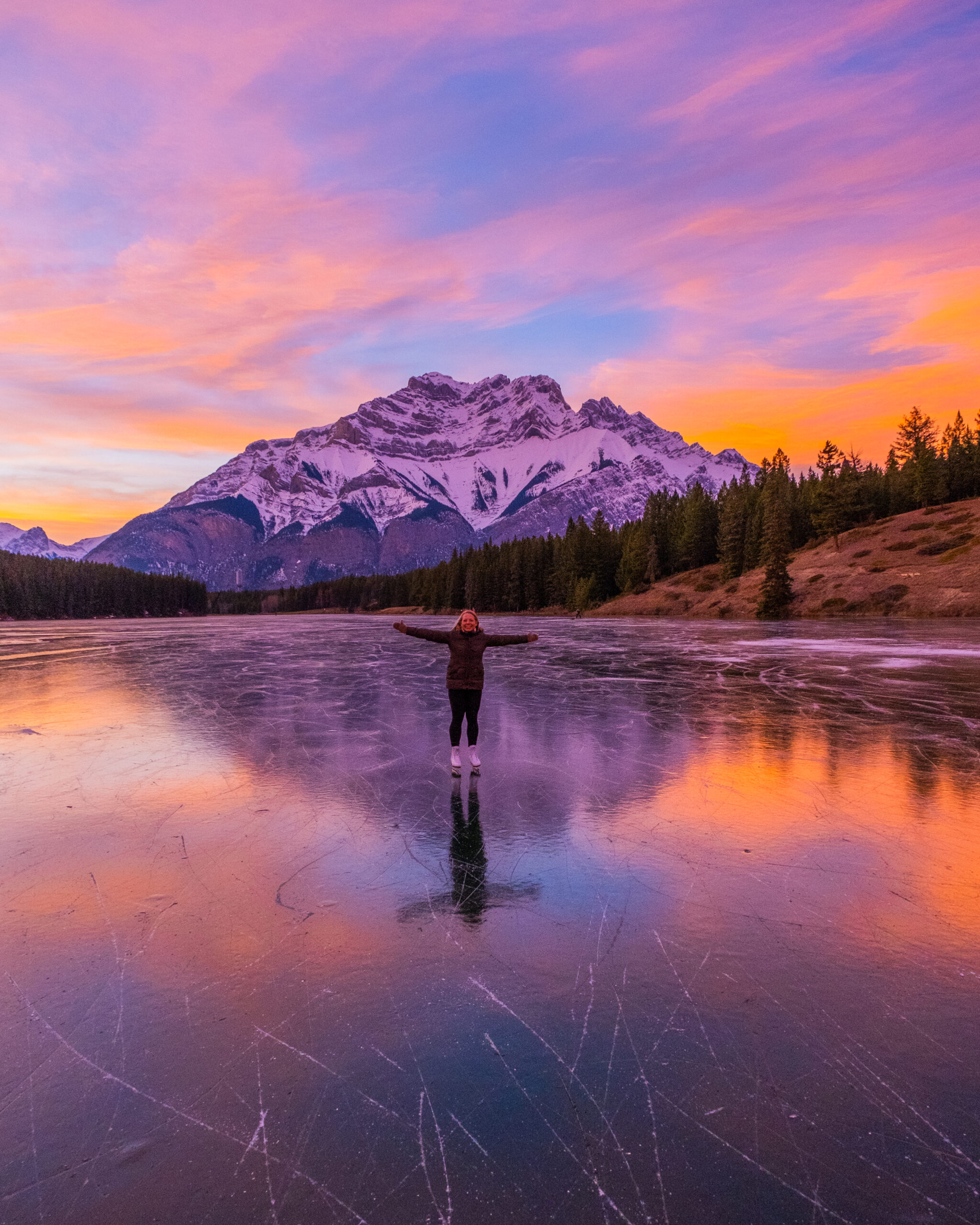 Natasha Johnson Lake Sunset Ice Skate