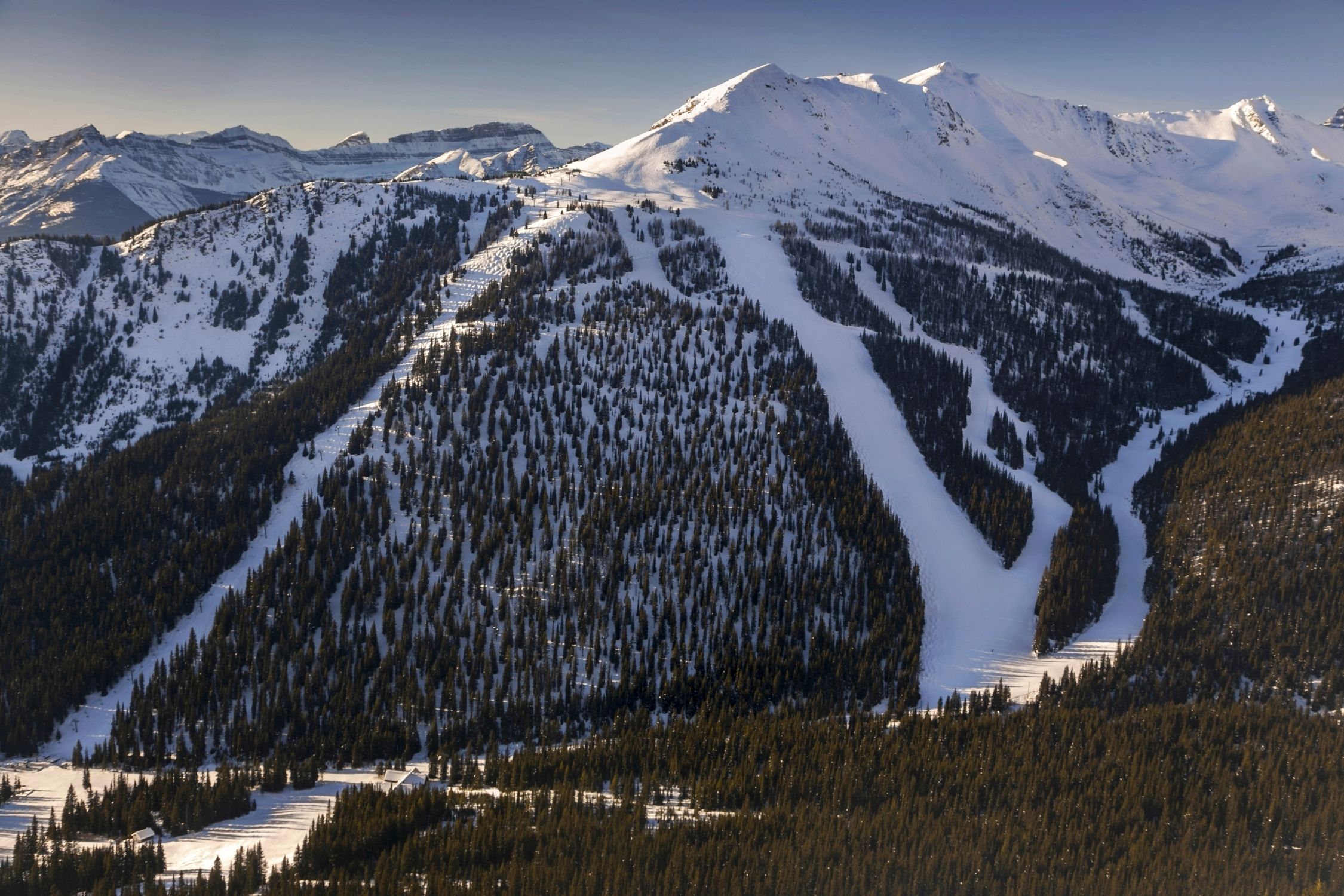 Lake Louise Ski Resort Backside From Larch Mountain