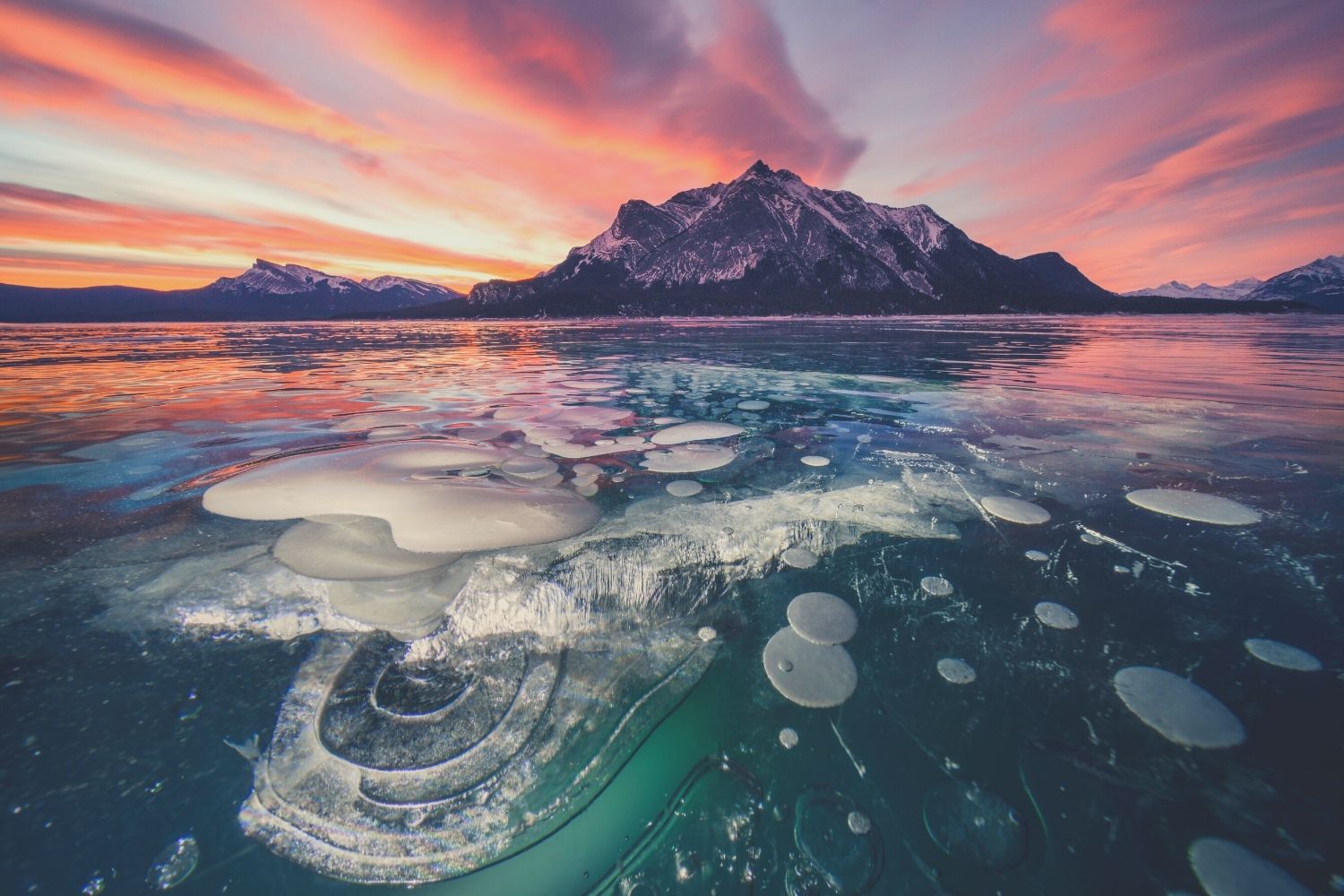 Abraham Lake in Alberta