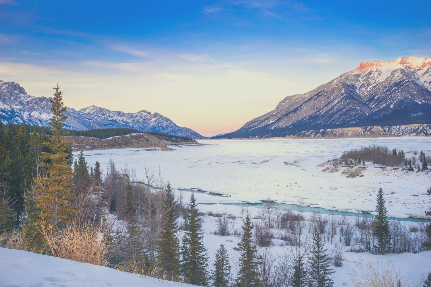 Abraham Lake in Alberta