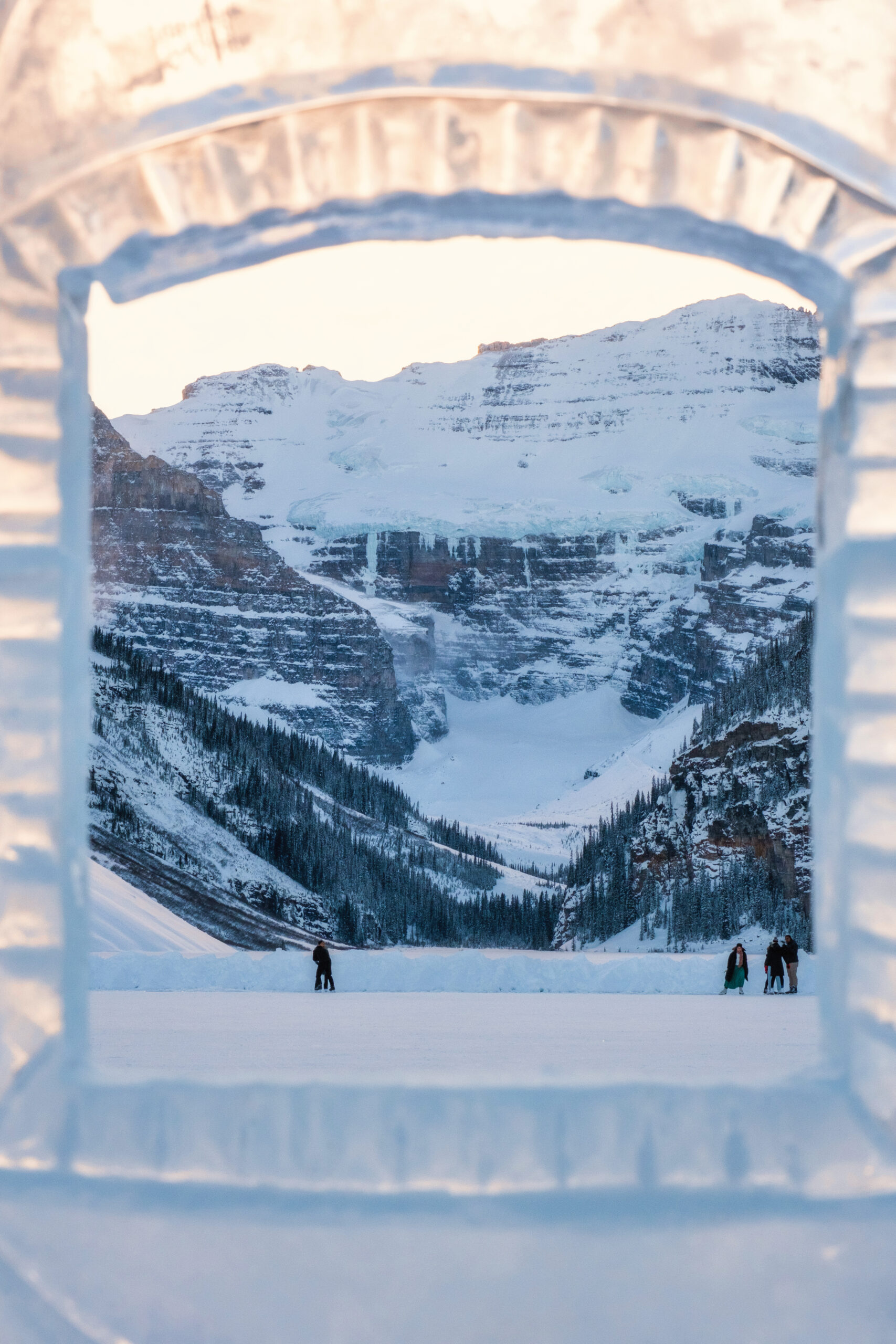 Lake Louise Ice Skating Under Victoria