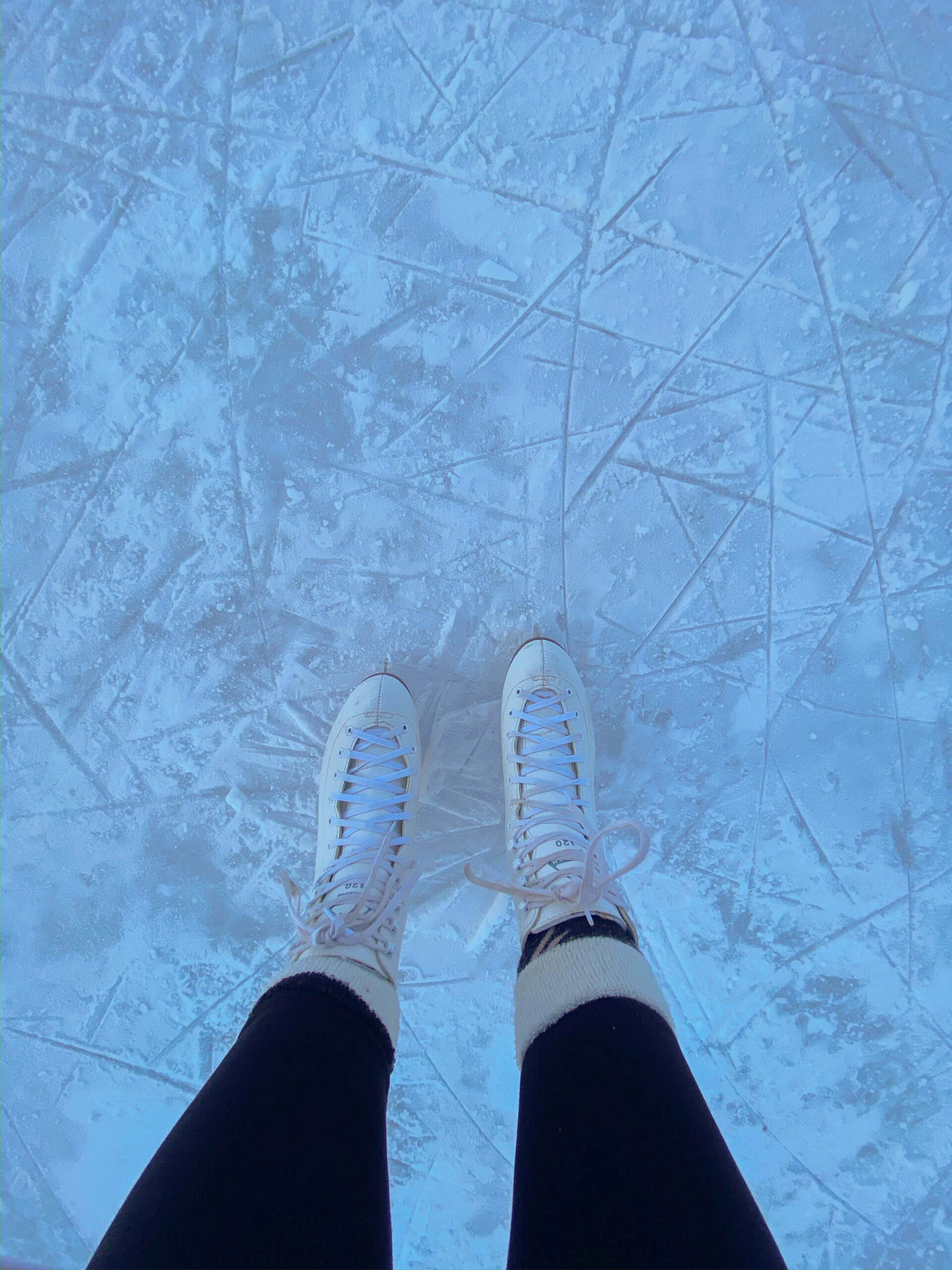 ice skating at lake louise
