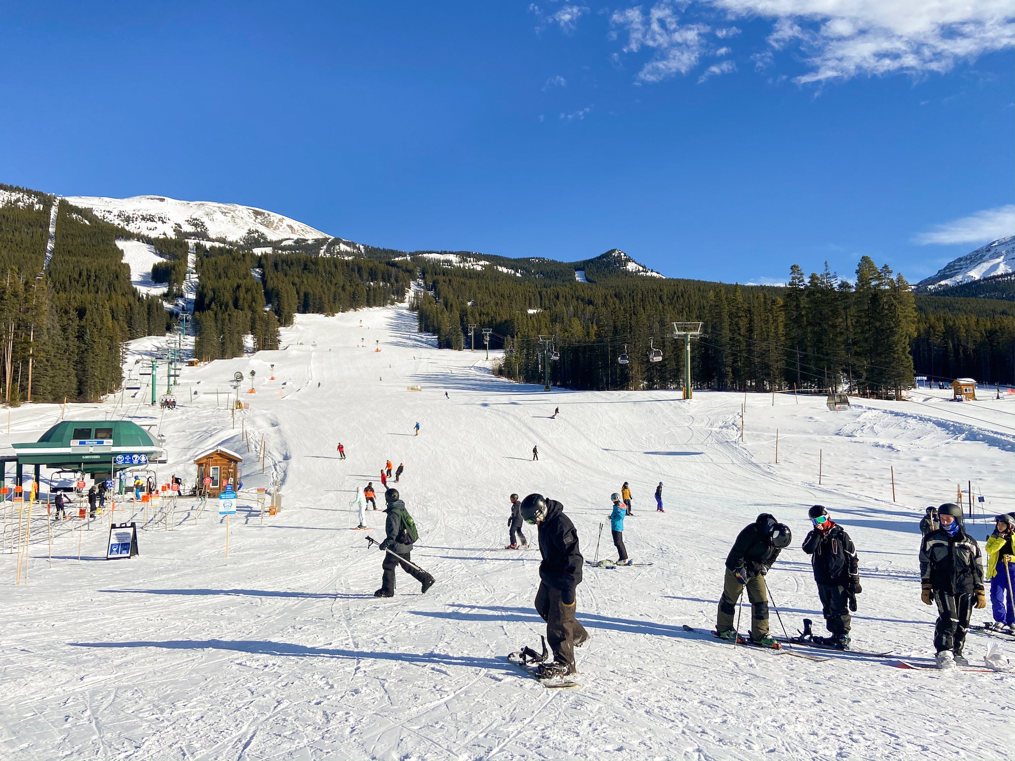 The Base Of Lake Louise Ski Resort