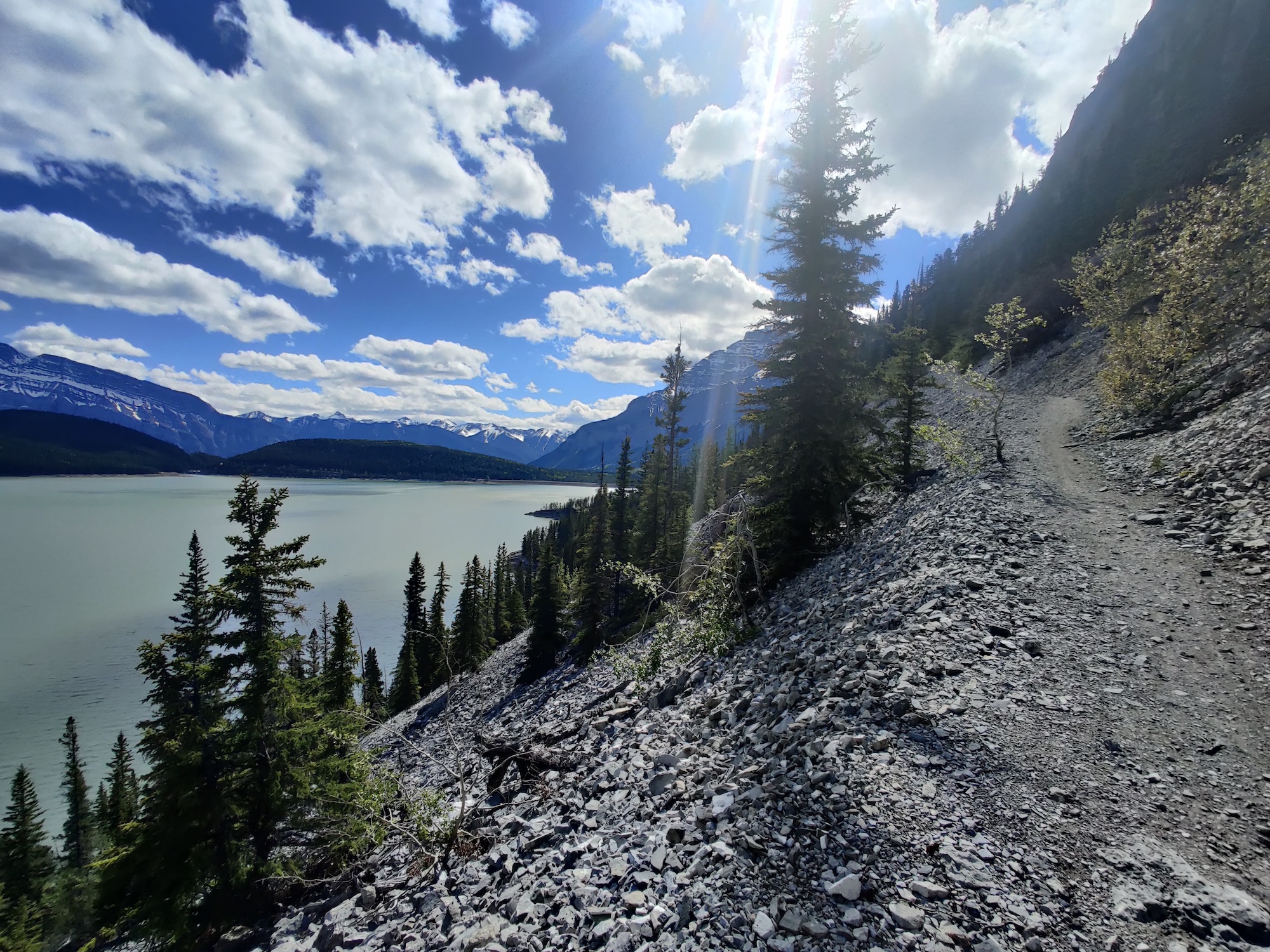 Biking The Minnewanka Lakeside Trail 