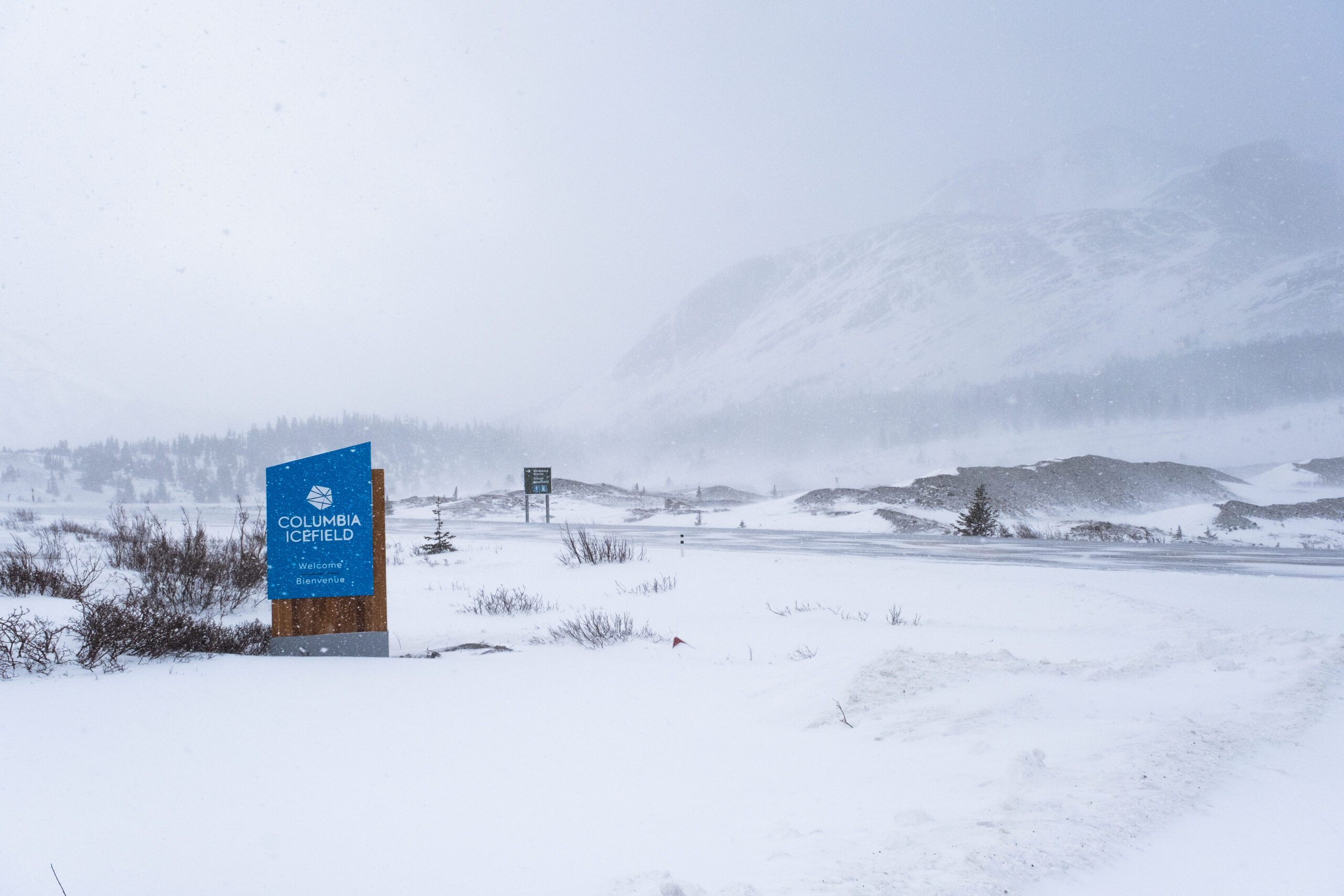 Icefields Parkway in the Winter