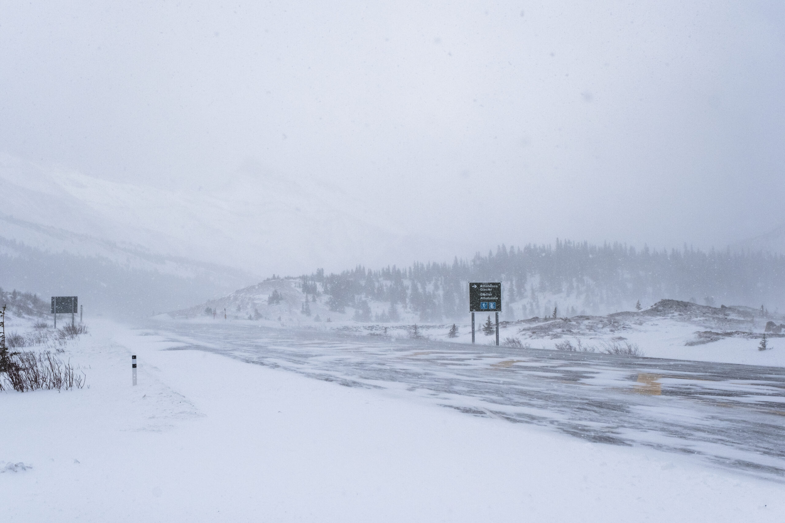 Icefields Parkway in the Winter