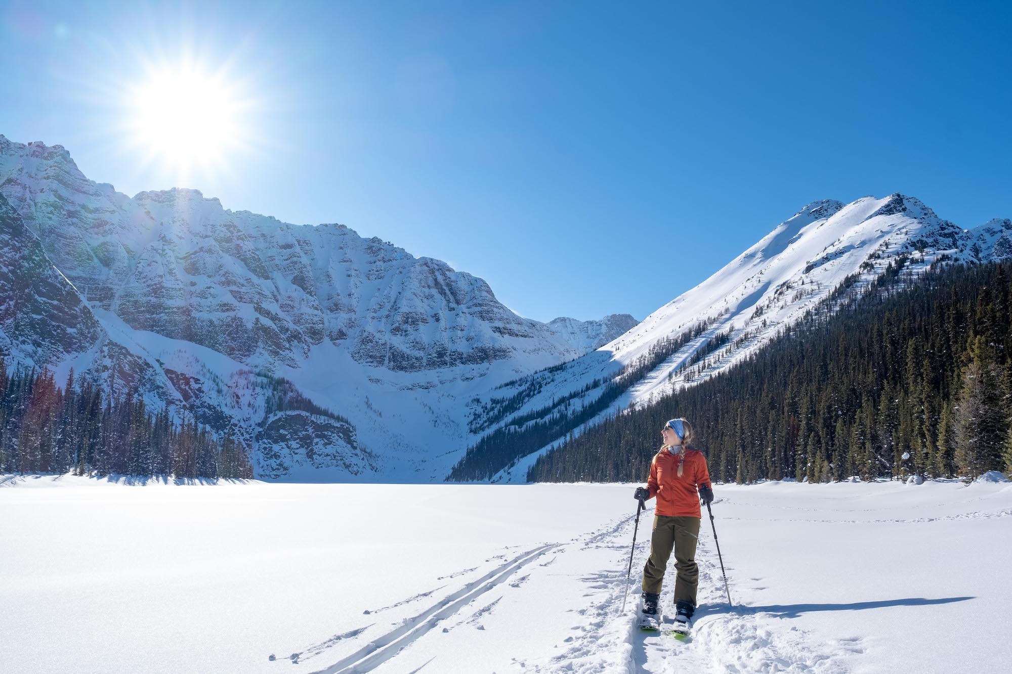 Natasha Splitboard on Taylor Lake