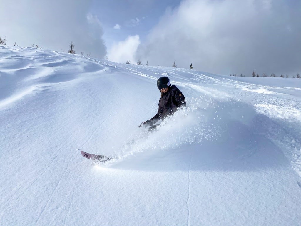 Powder at Sunshine Village Ski Resort