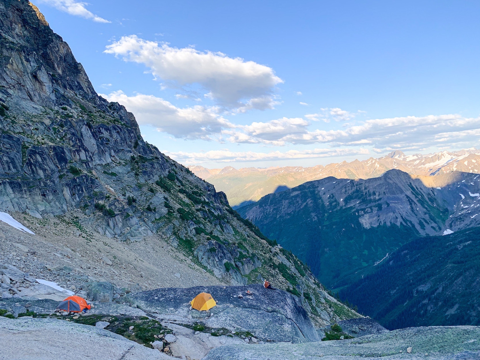 taking in the view of the bugaboos