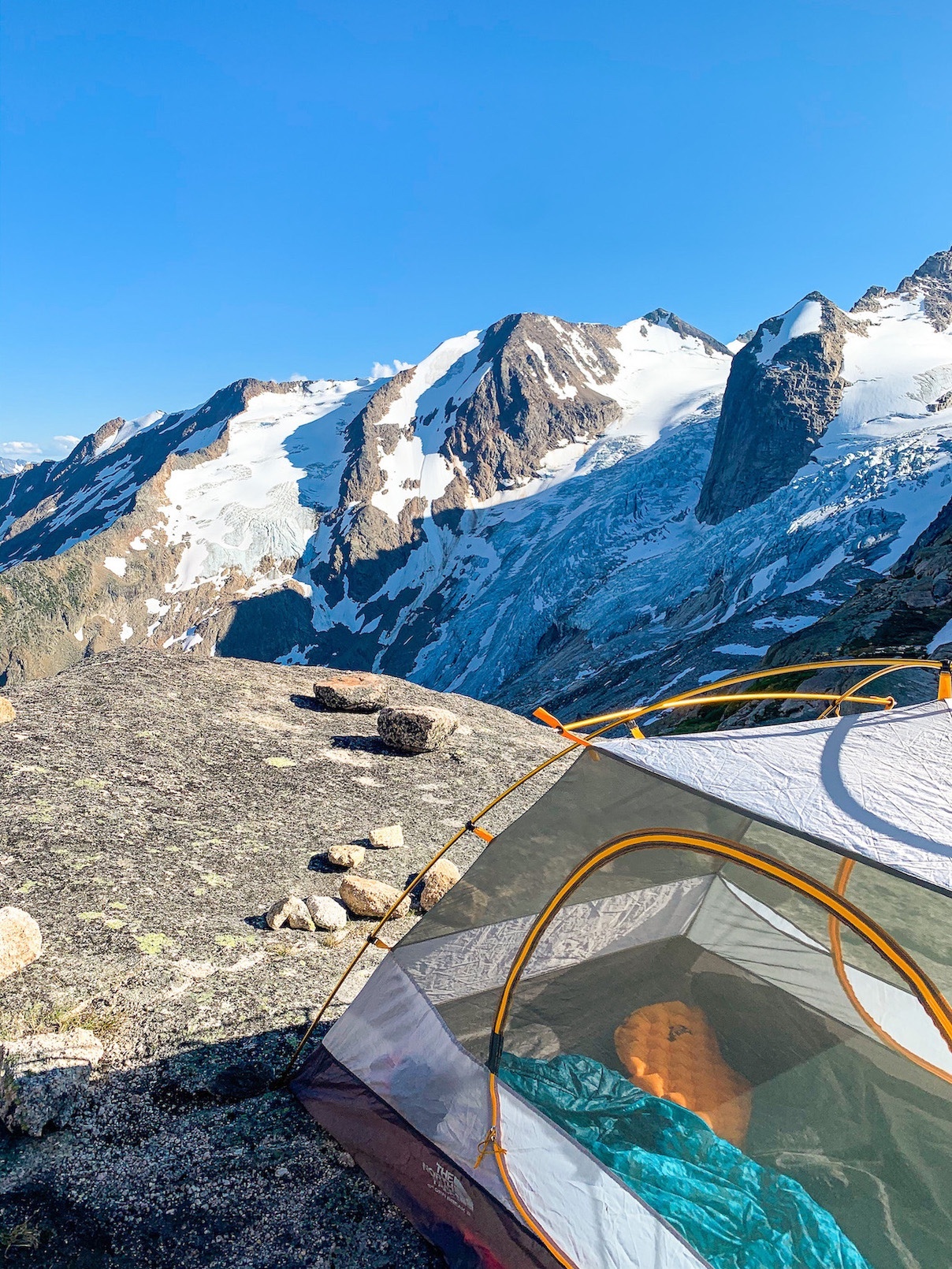 taking in the view of the bugaboos