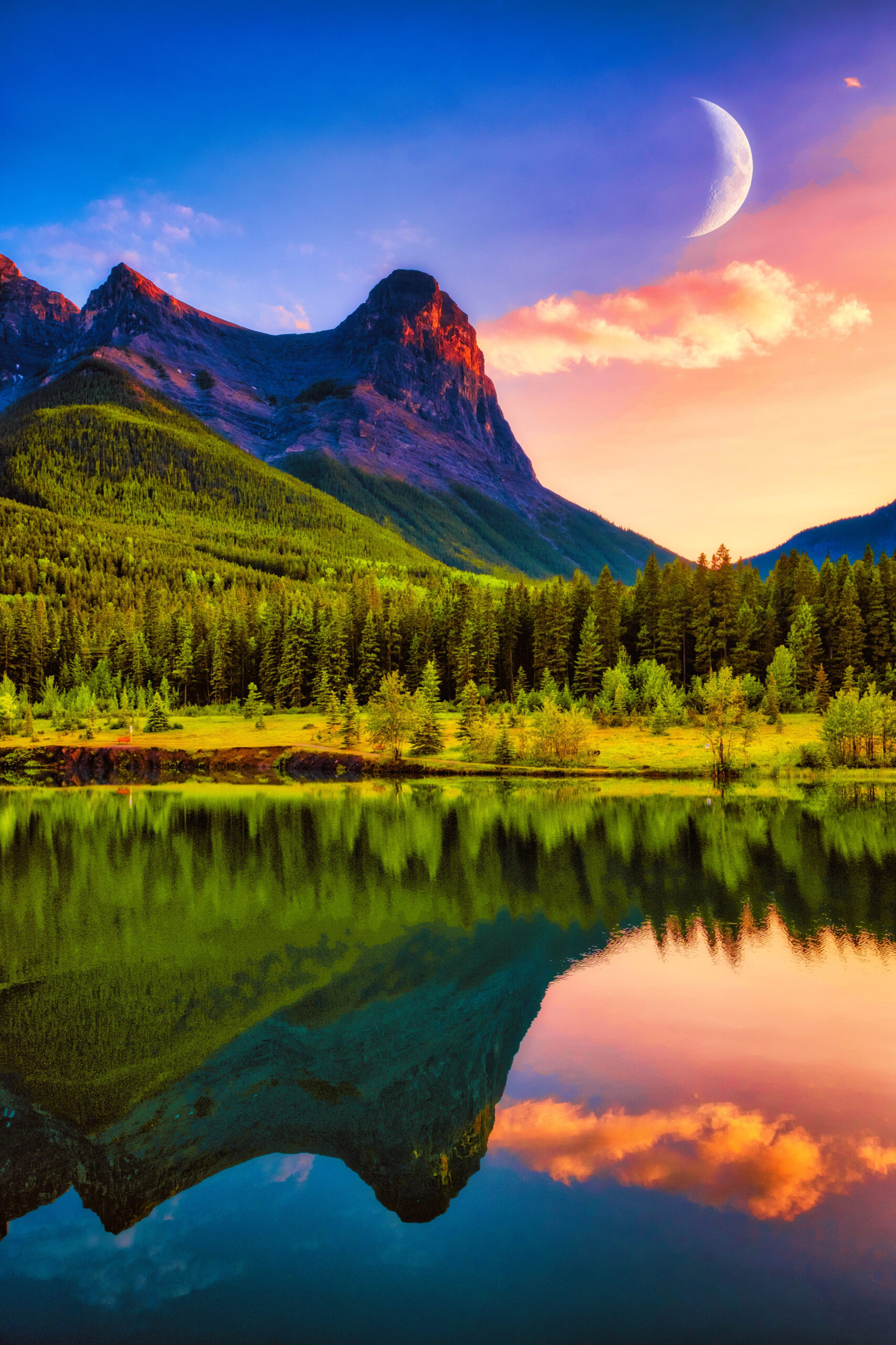 Quarry Lake at sunset