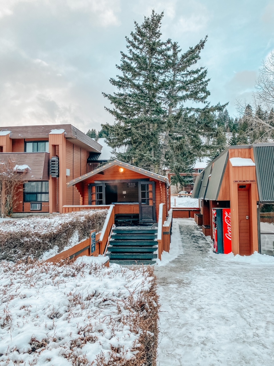 Marmot Lodge in the winter