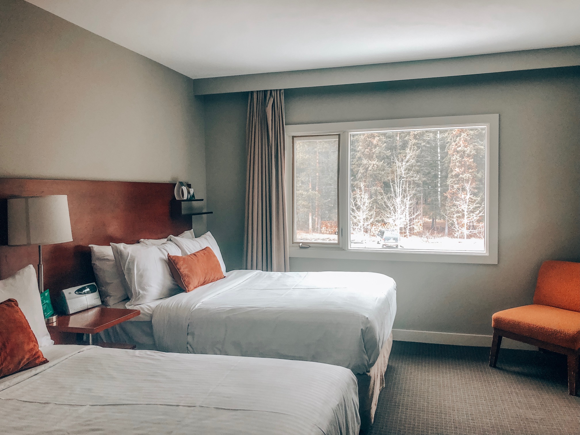 Juniper Hotel and Bistro bedroom in a standard suite