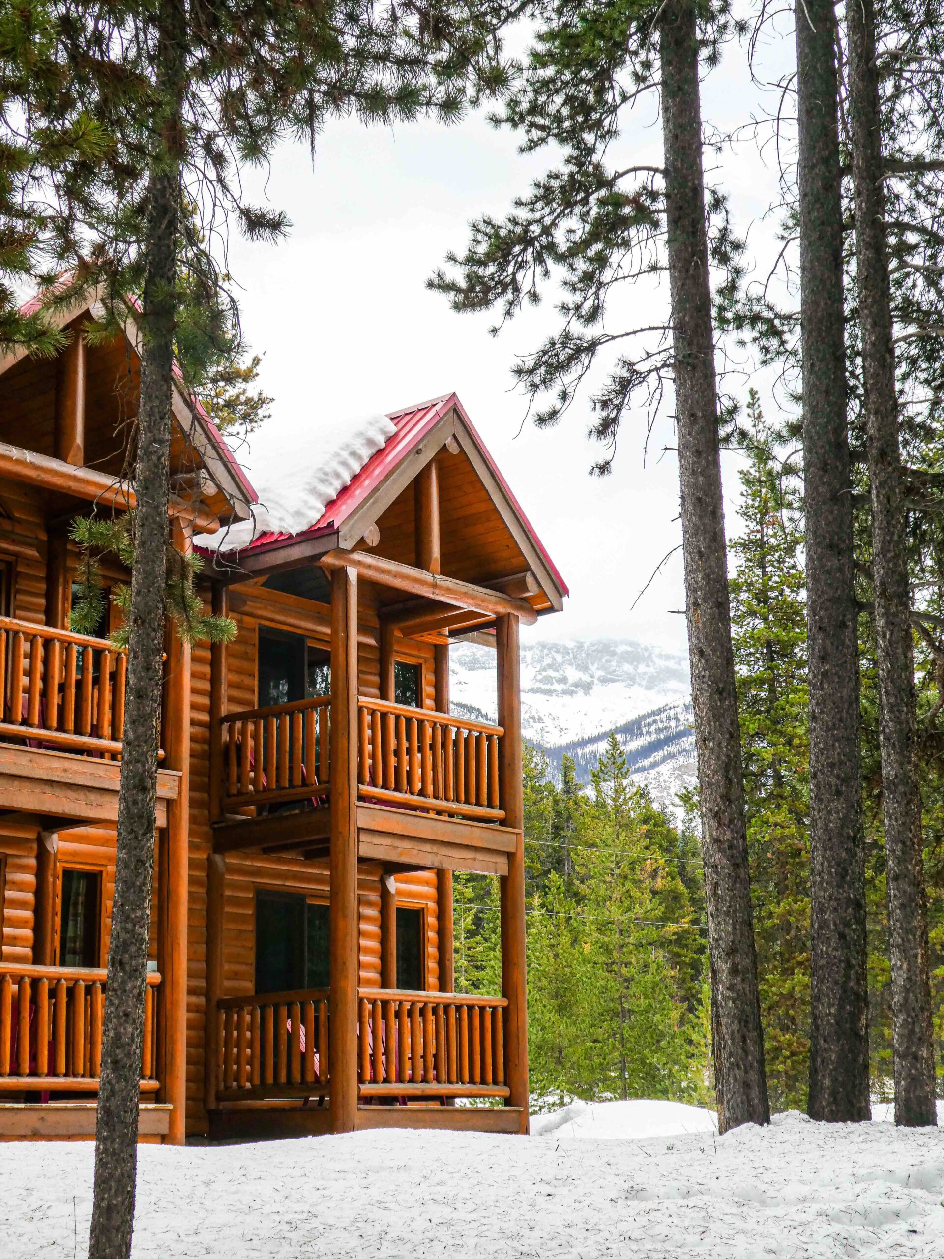 The main lodge at Baker Creek and suite balconies