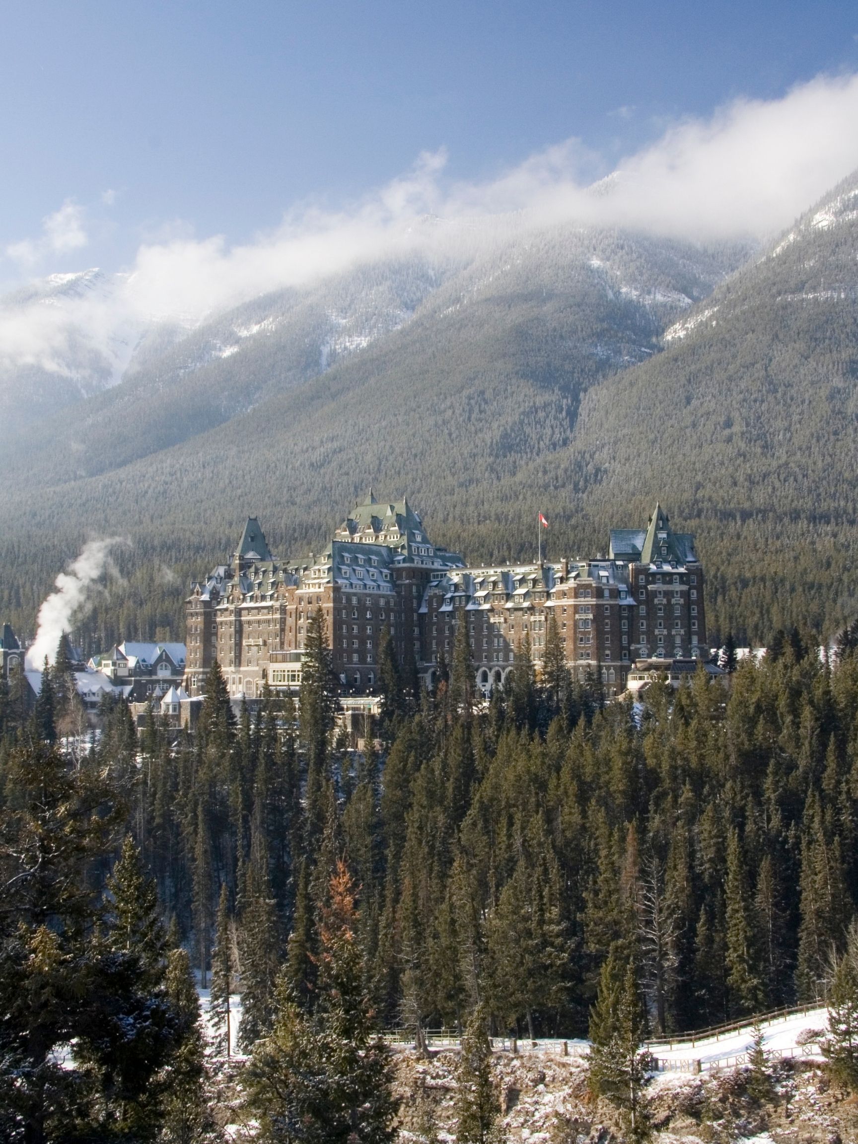 Banff Springs Hotel View From Surprise Corner