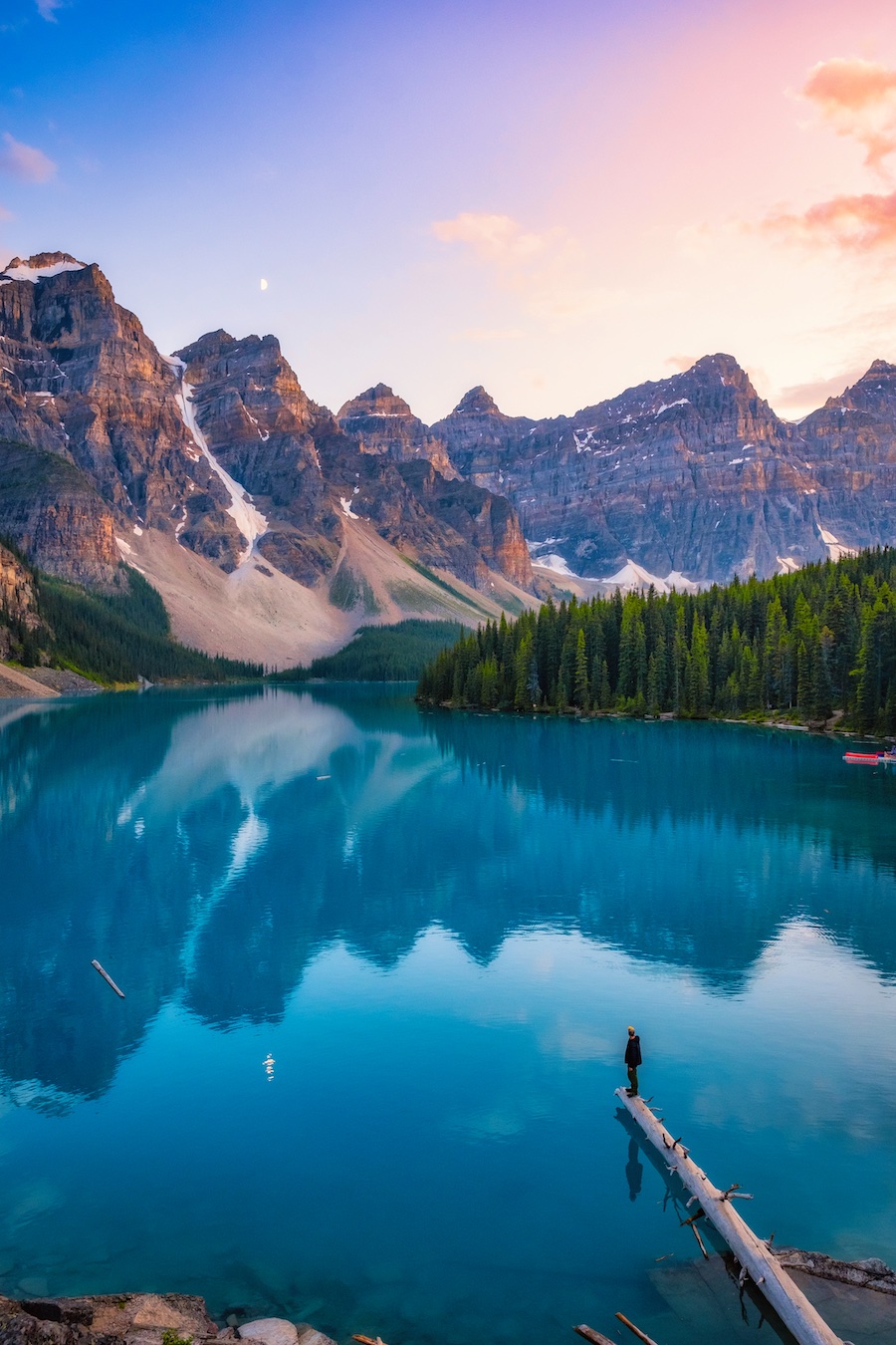 cameron at moraine lake