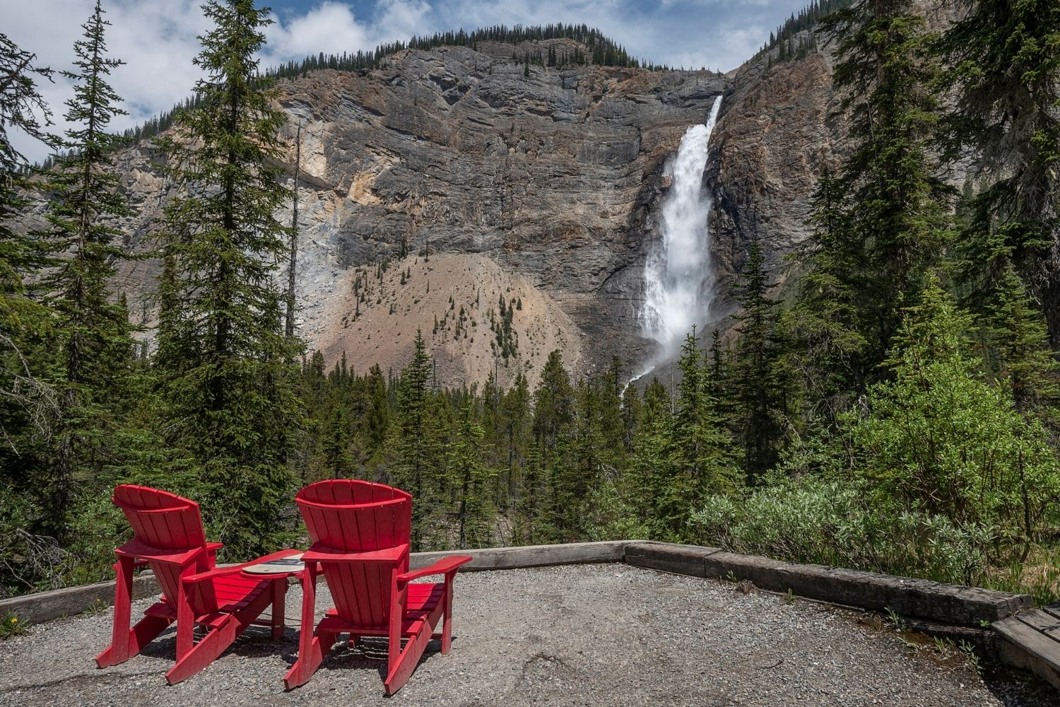 red adirondack parks canada chairs