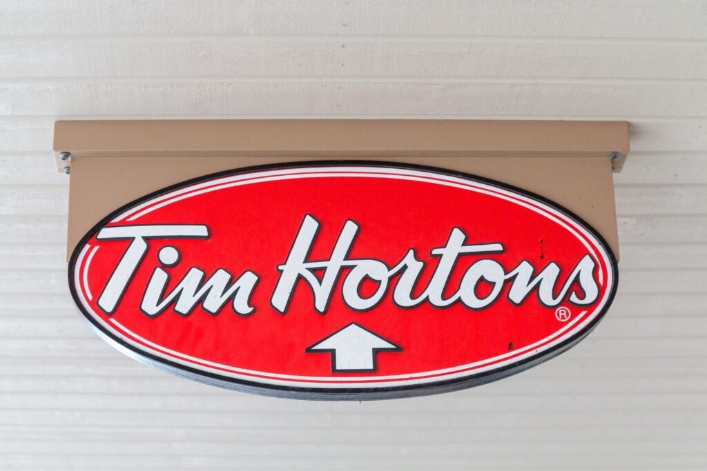 Tim Horton's Coffee Sign