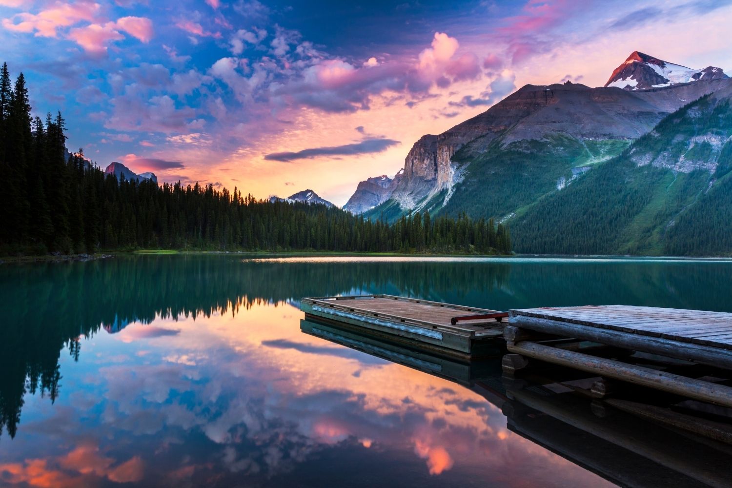 camping on maligne lake