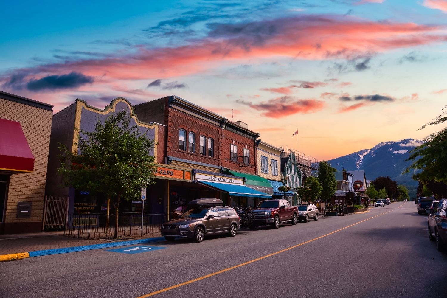 Downtown Revelstoke Sunset