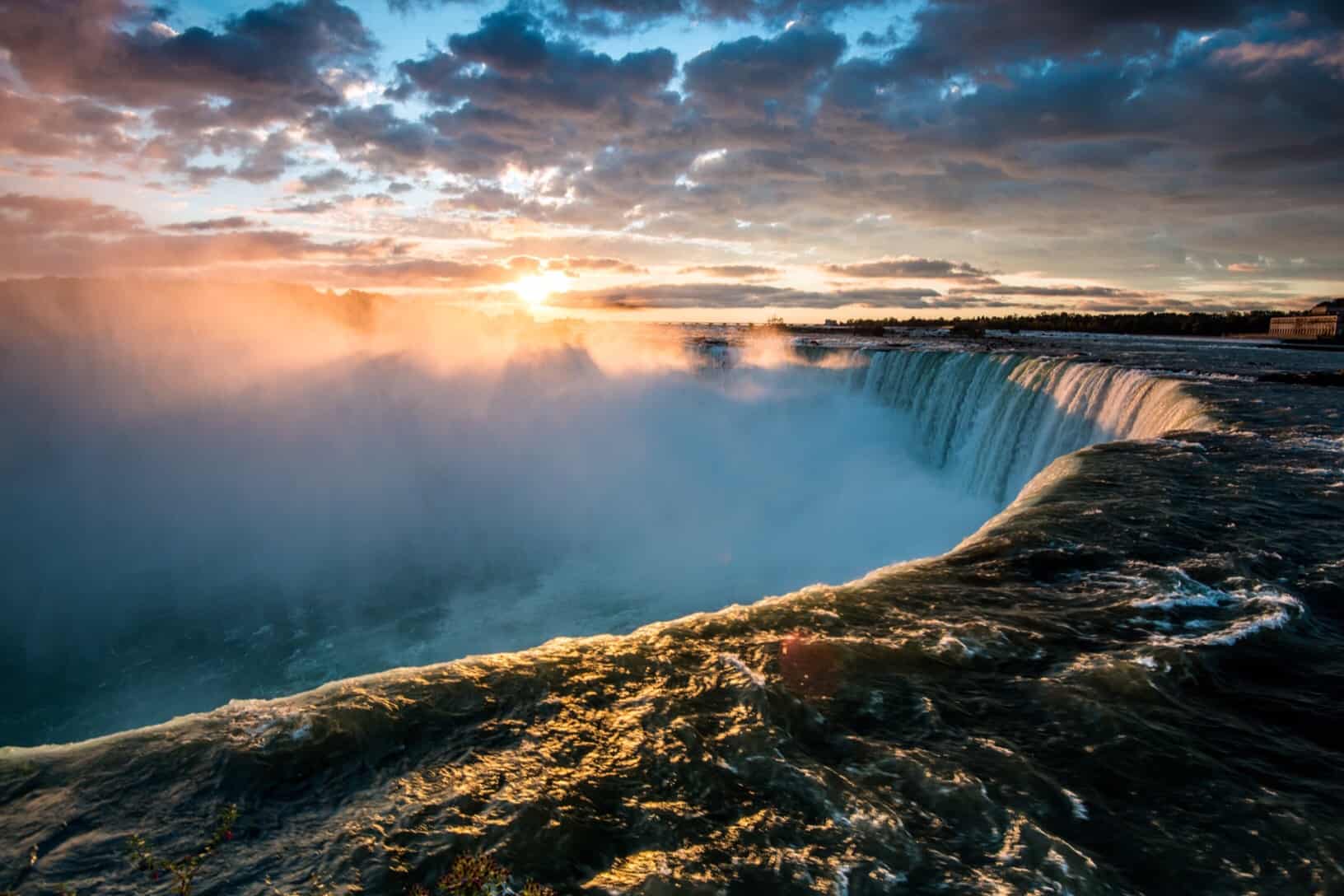 The most powerful part of Niagara Falls is in Canada.
