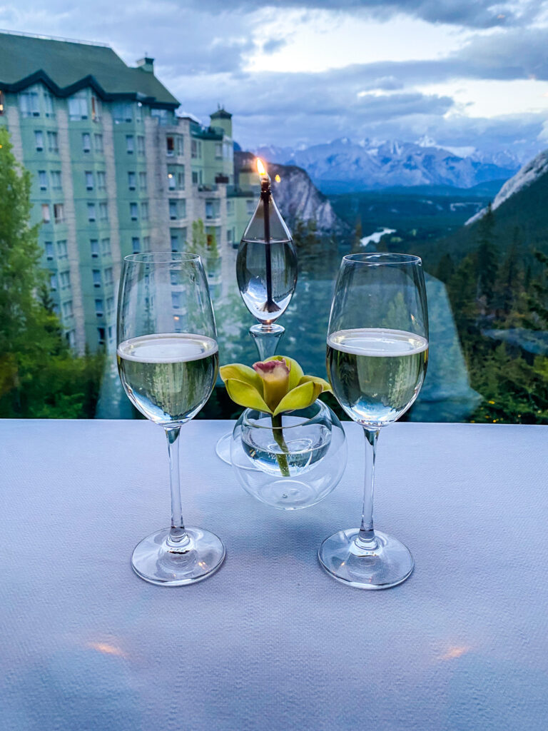 wine at the eden hotel at the rimrock
