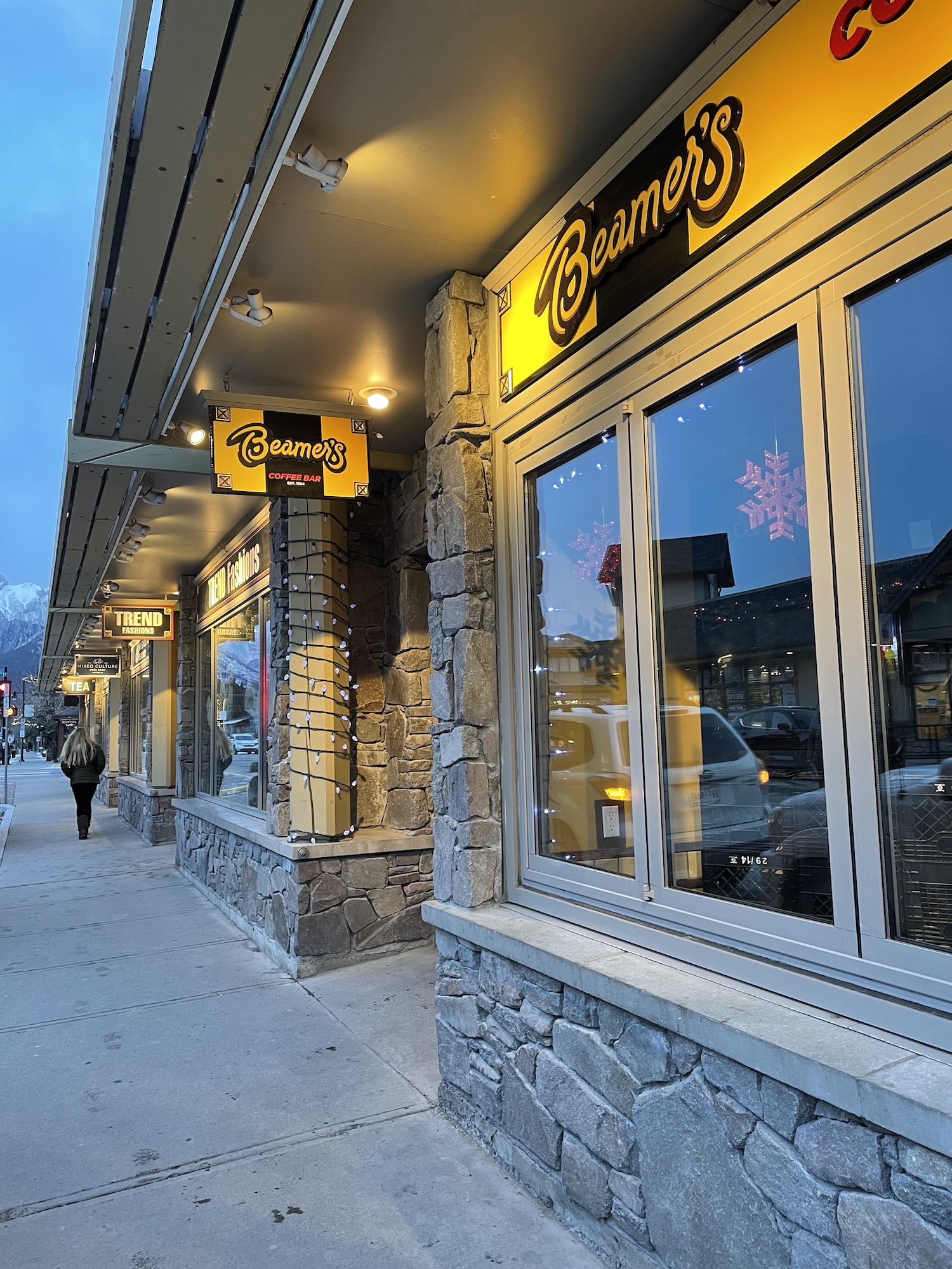 Beamers Coffee downtown location in Canmore