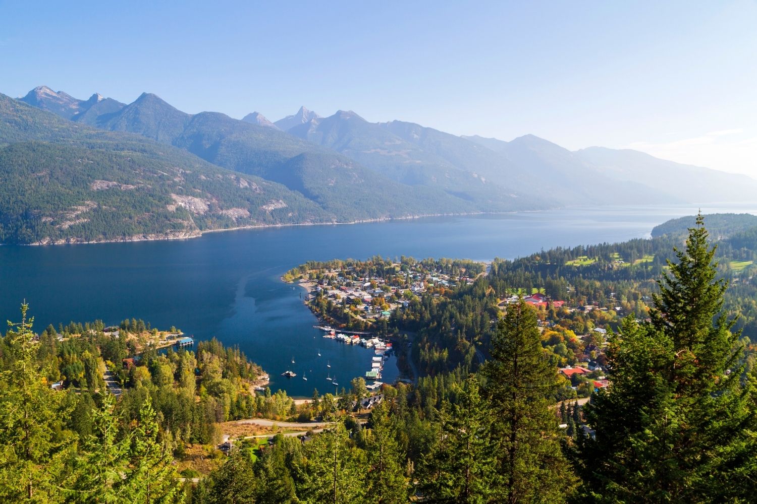 Kaslo British Columbia in the summer