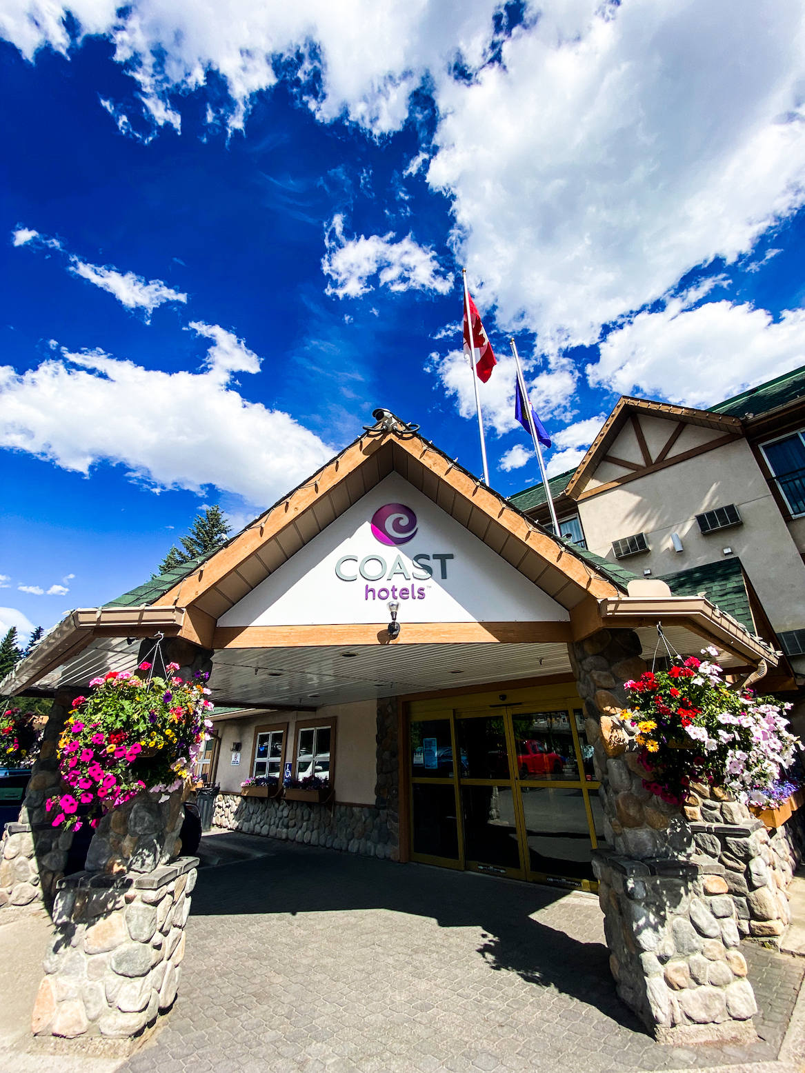 Entrance To Coast Hotel In Canmore