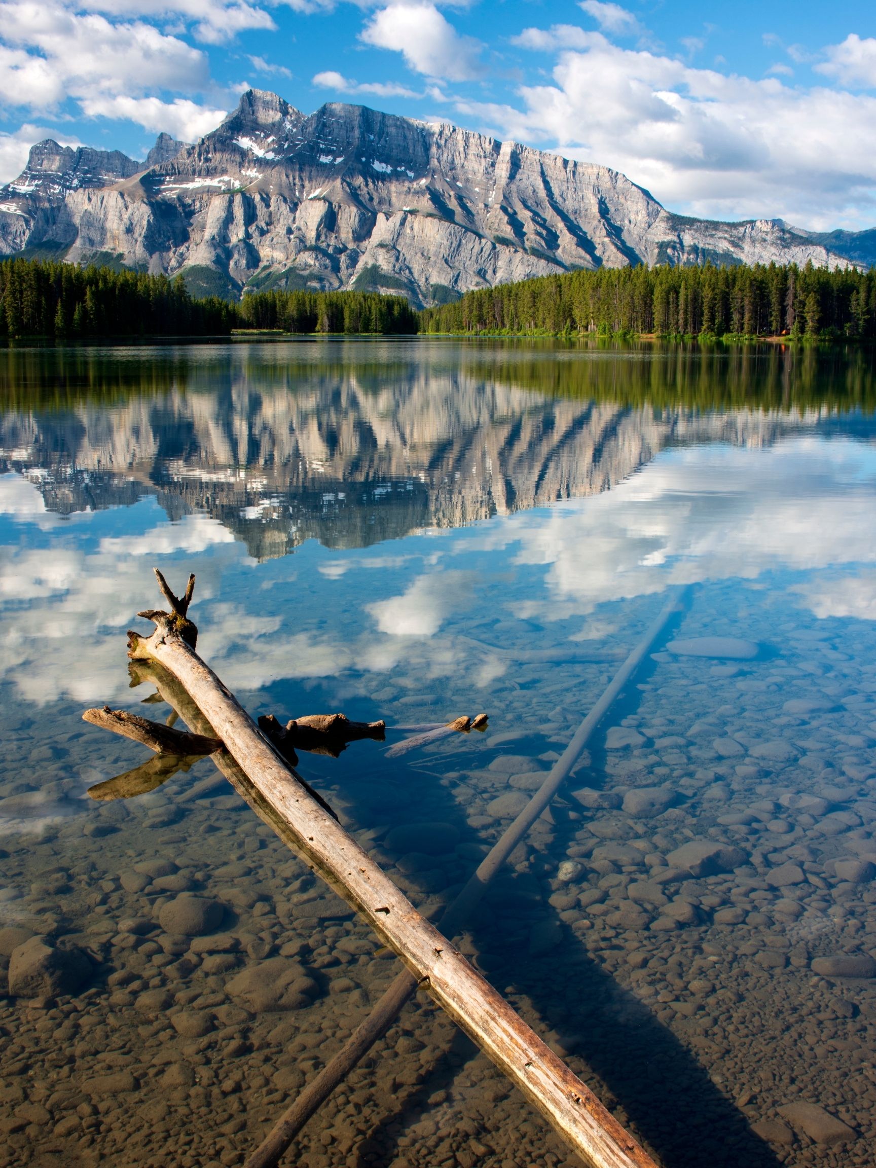 Two Jack Lake In Summer