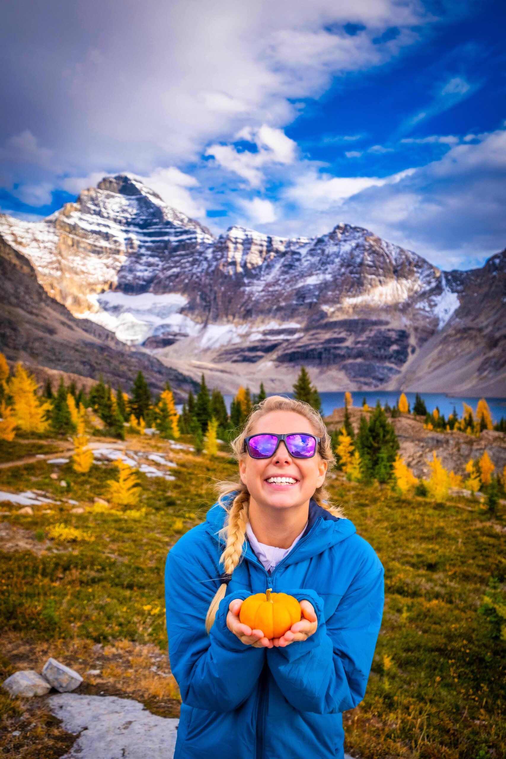 Brought a pumpkin to Lake McArthur