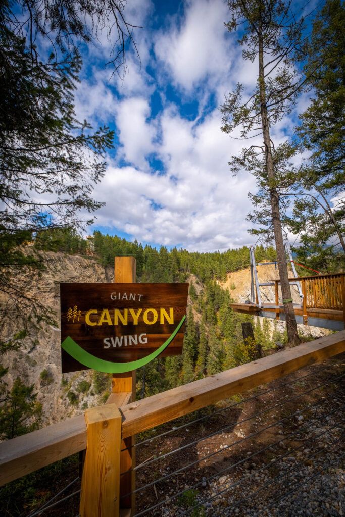 Giant Canyon Swing!