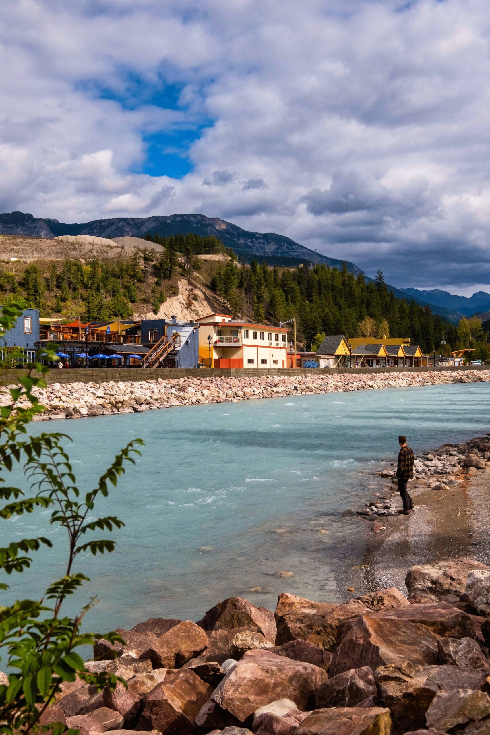 On the Kicking Horse River