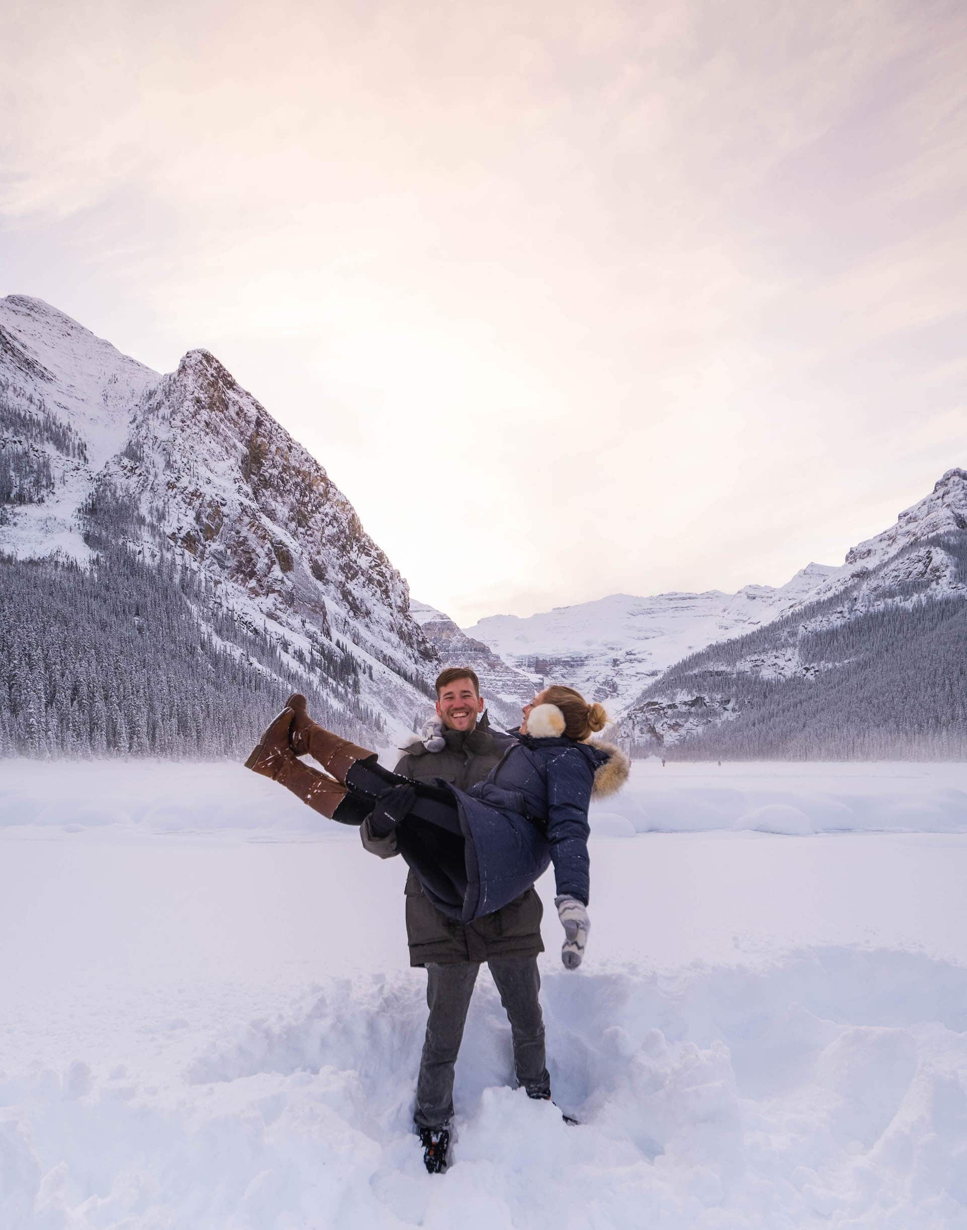 lake louise in winter