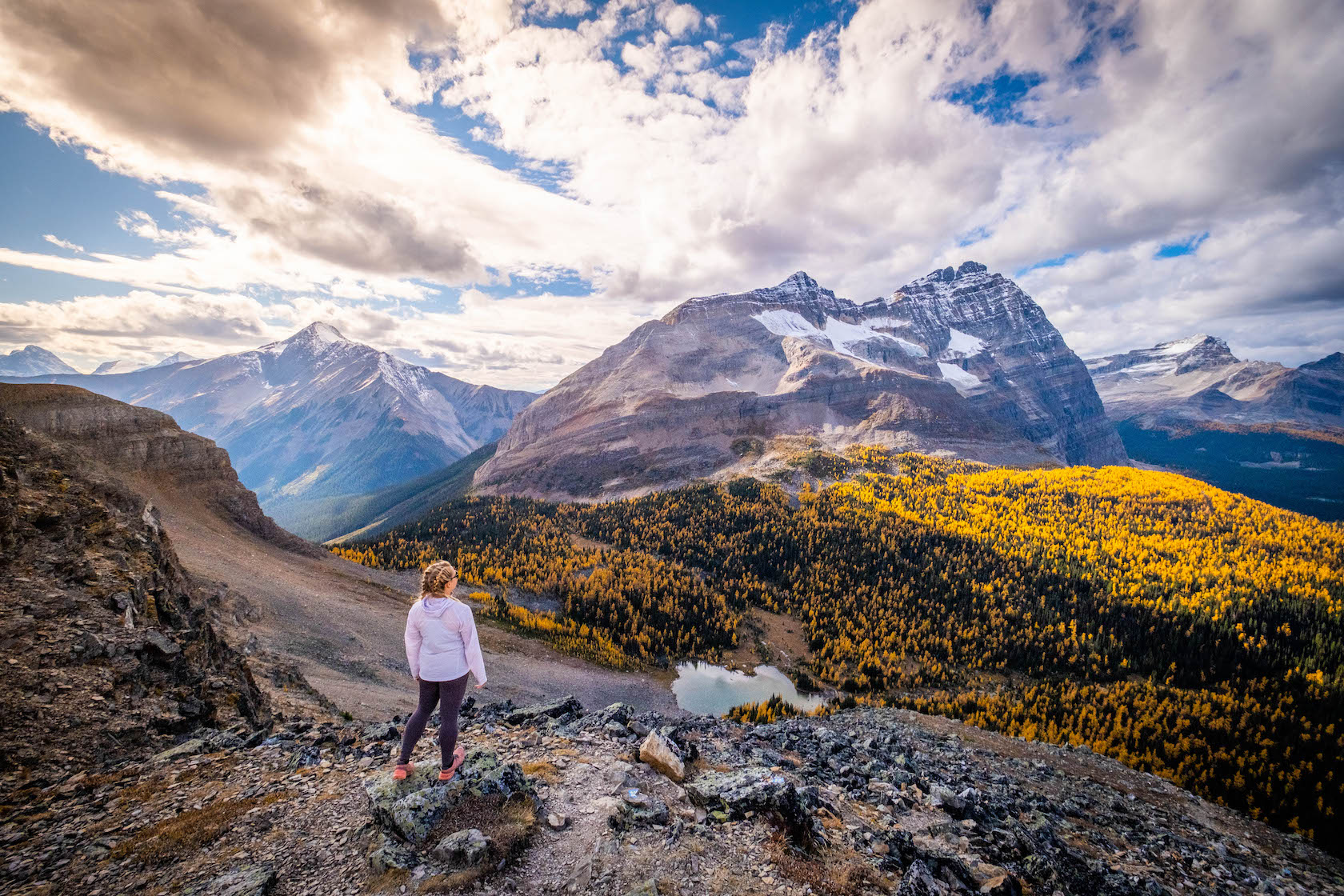 Overlooking Schaffer Lake at Lake O Hara