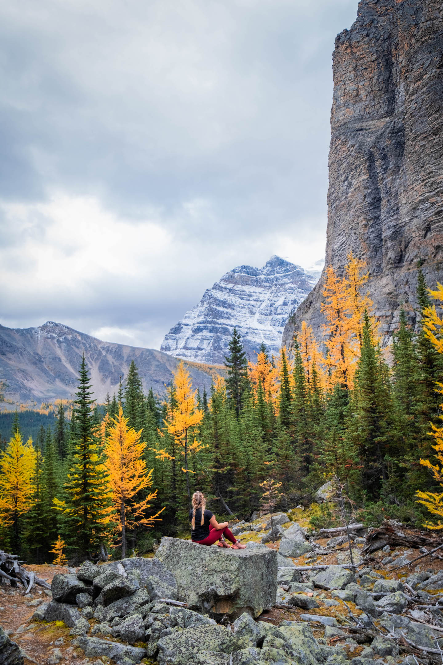 Views of Mount Temple in the Sheol Valley