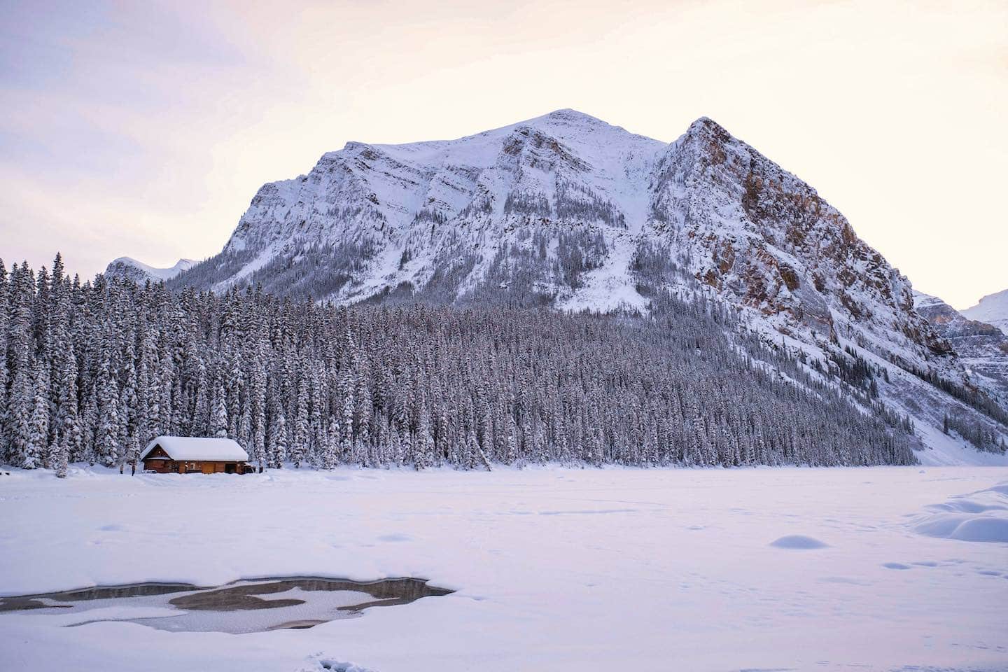 lake louise frozen