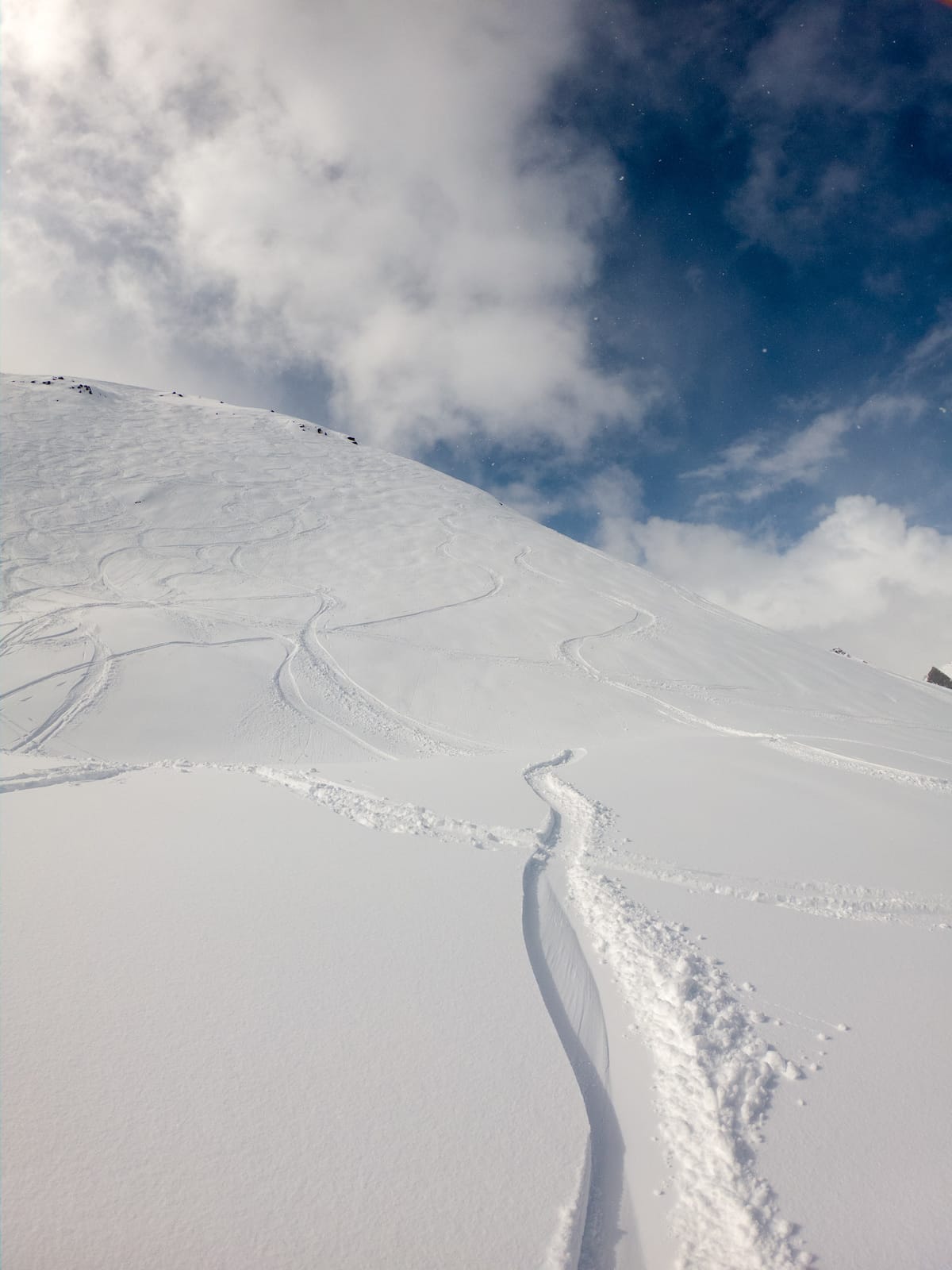 Powder Line Off The Whitehorn