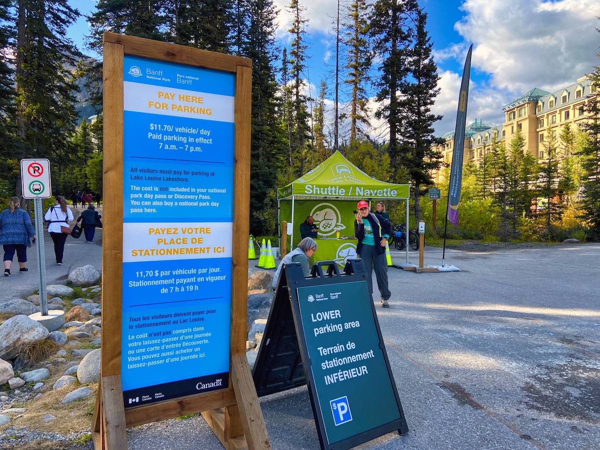 pay-parking-lake-louise