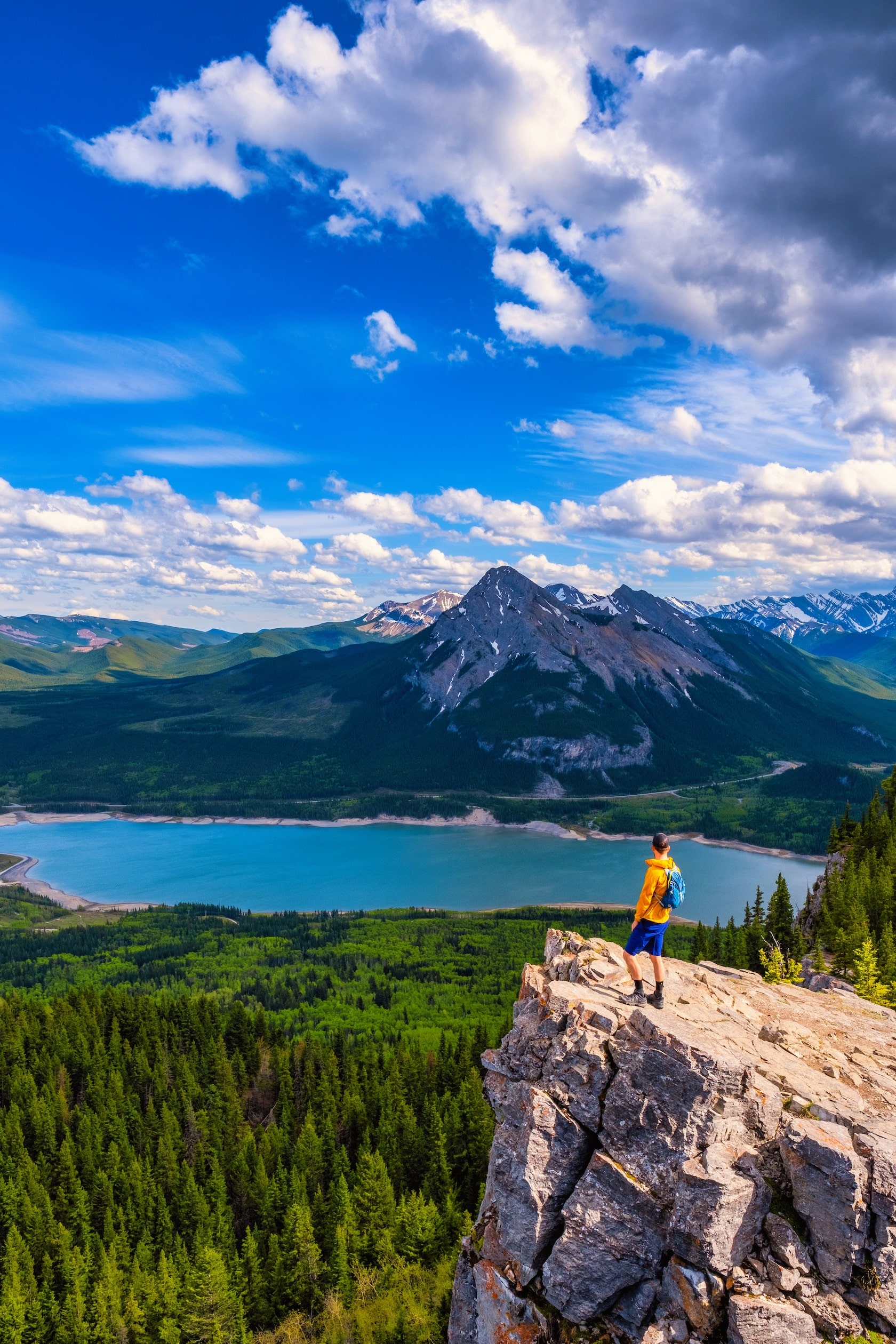 overlooking Barrier Lake