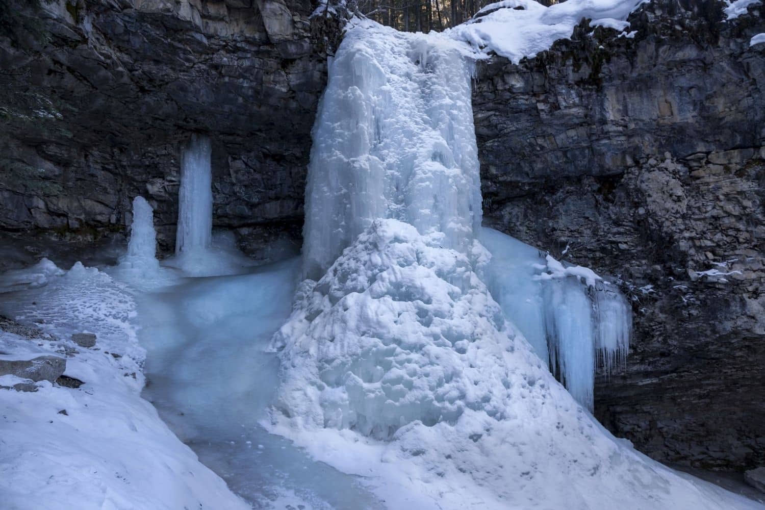 Troll Falls in winter