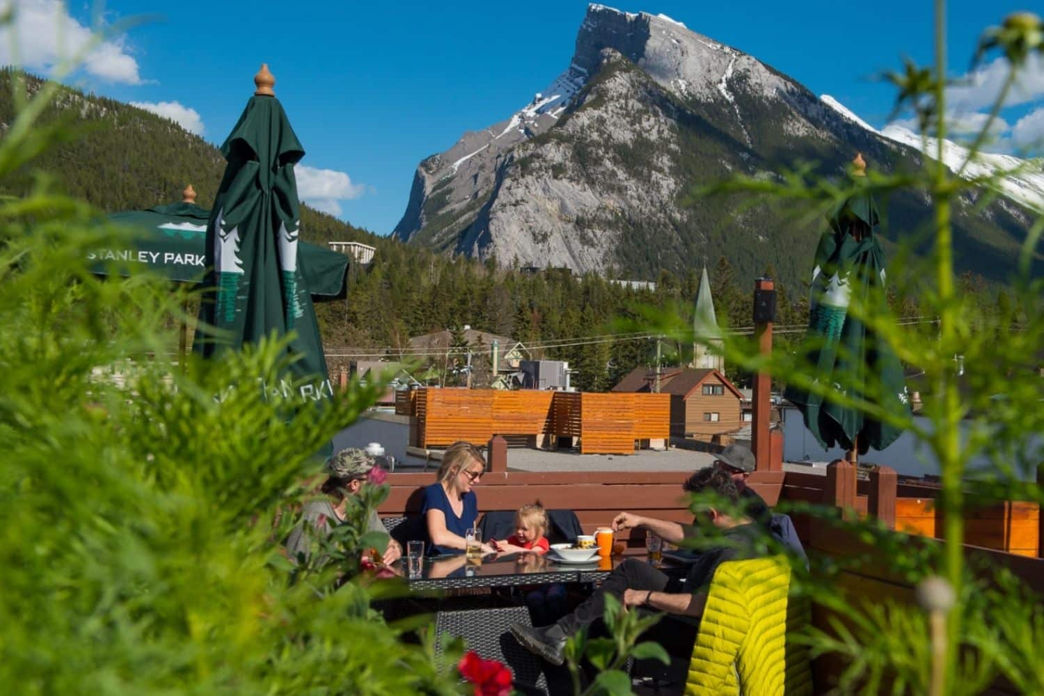 The Patio At The Elk Oarsman - Best Banff Patios