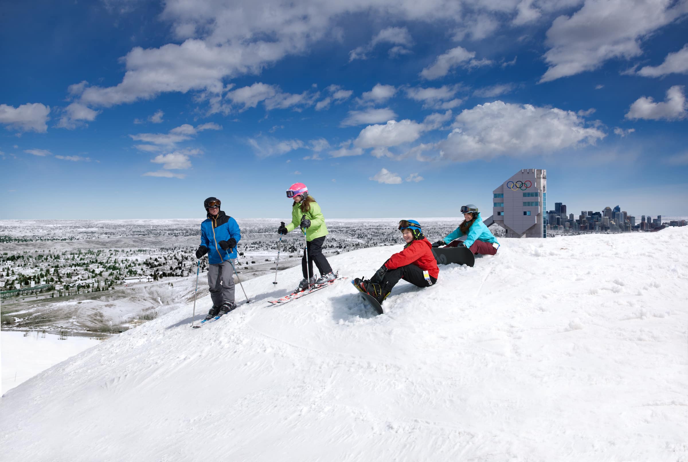 snowboarding at winsport